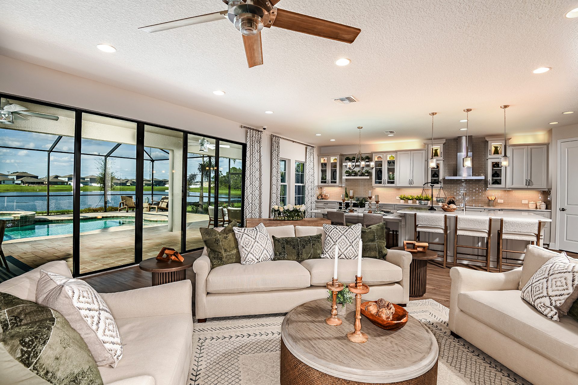 Grand Room overlooking Kitchen | Virginia Park at Triple Creek