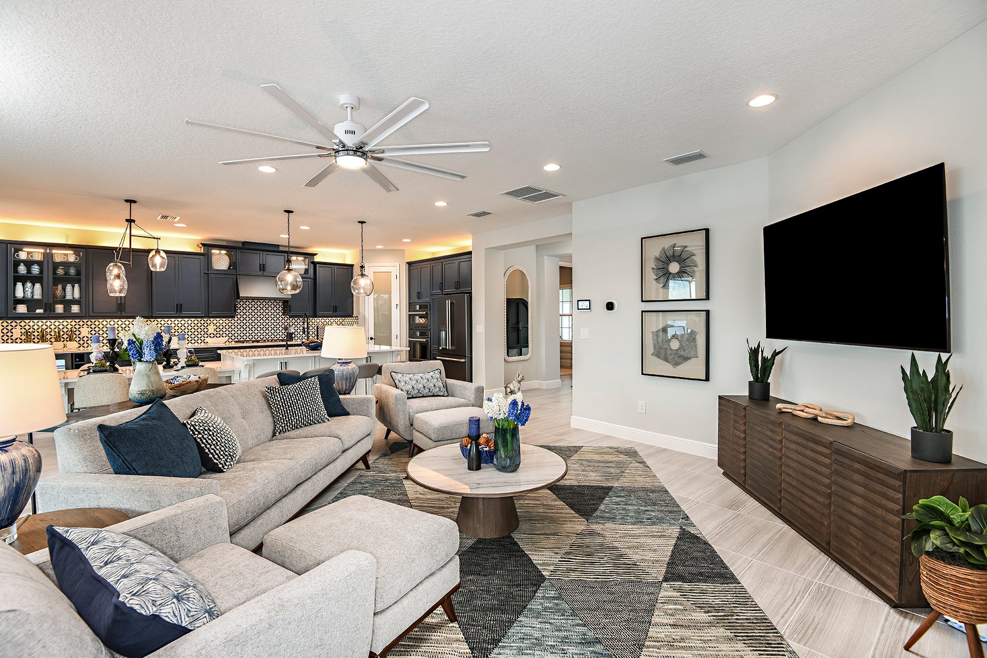 Grand Room overlooking Kitchen | Virginia Park at Hawkstone