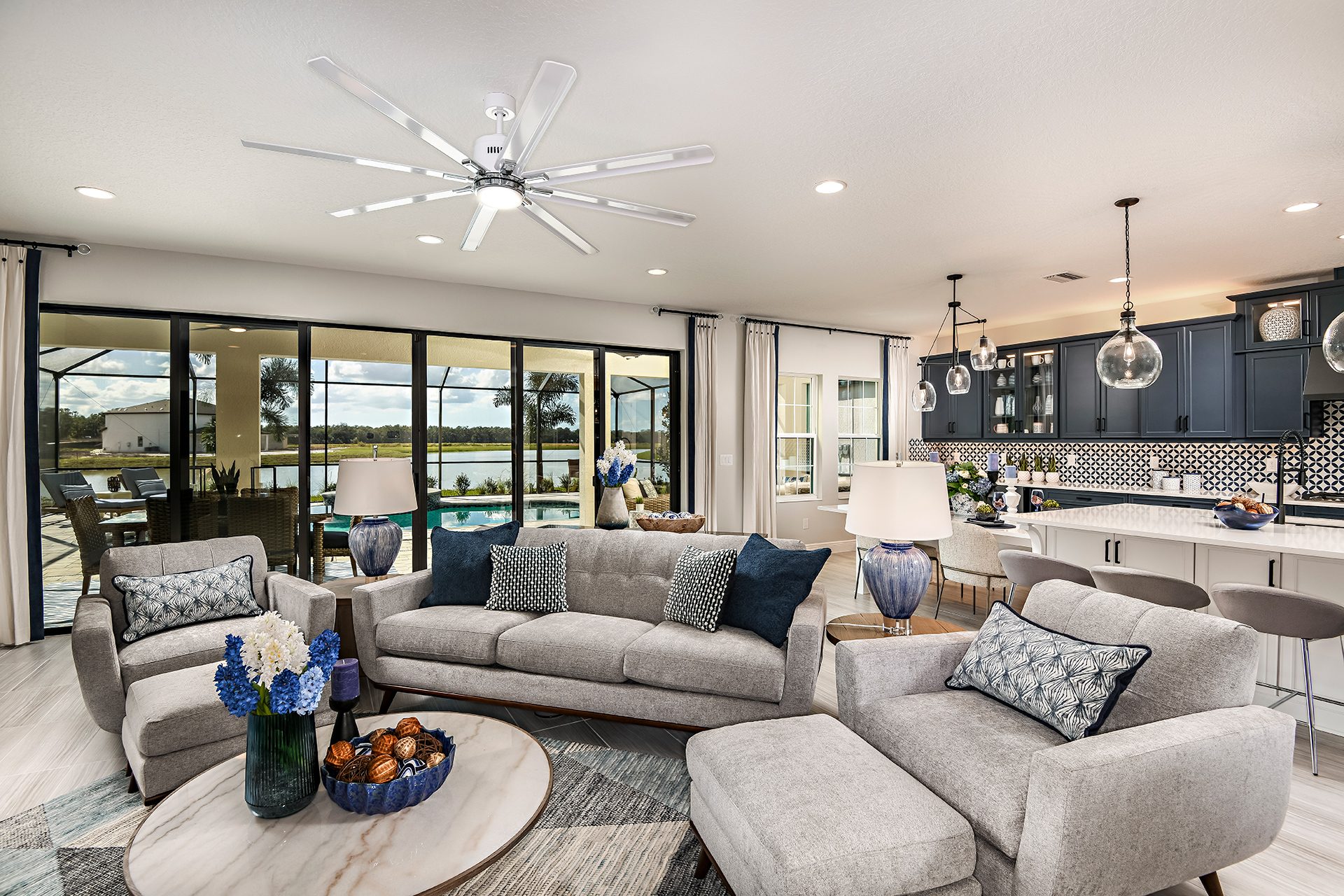 Grand Room overlooking Kitchen | Virginia Park at Hawkstone