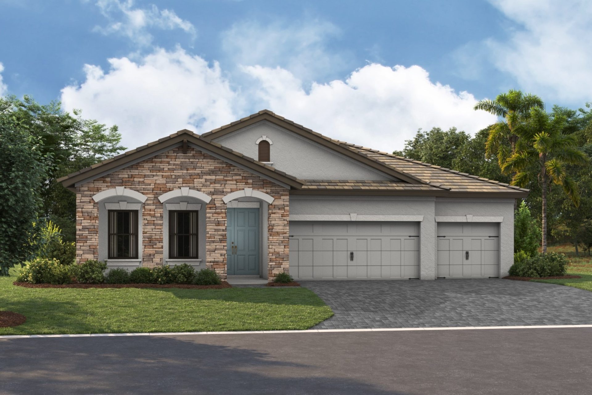 Bayport I - European Country A - EUC7 Color Scheme - Flat Tile