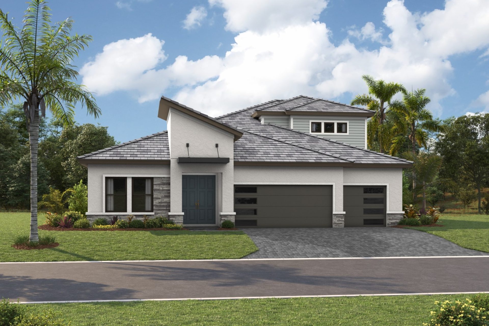 Bayport II - Modern - MOD7 Color Scheme - Flat Tile