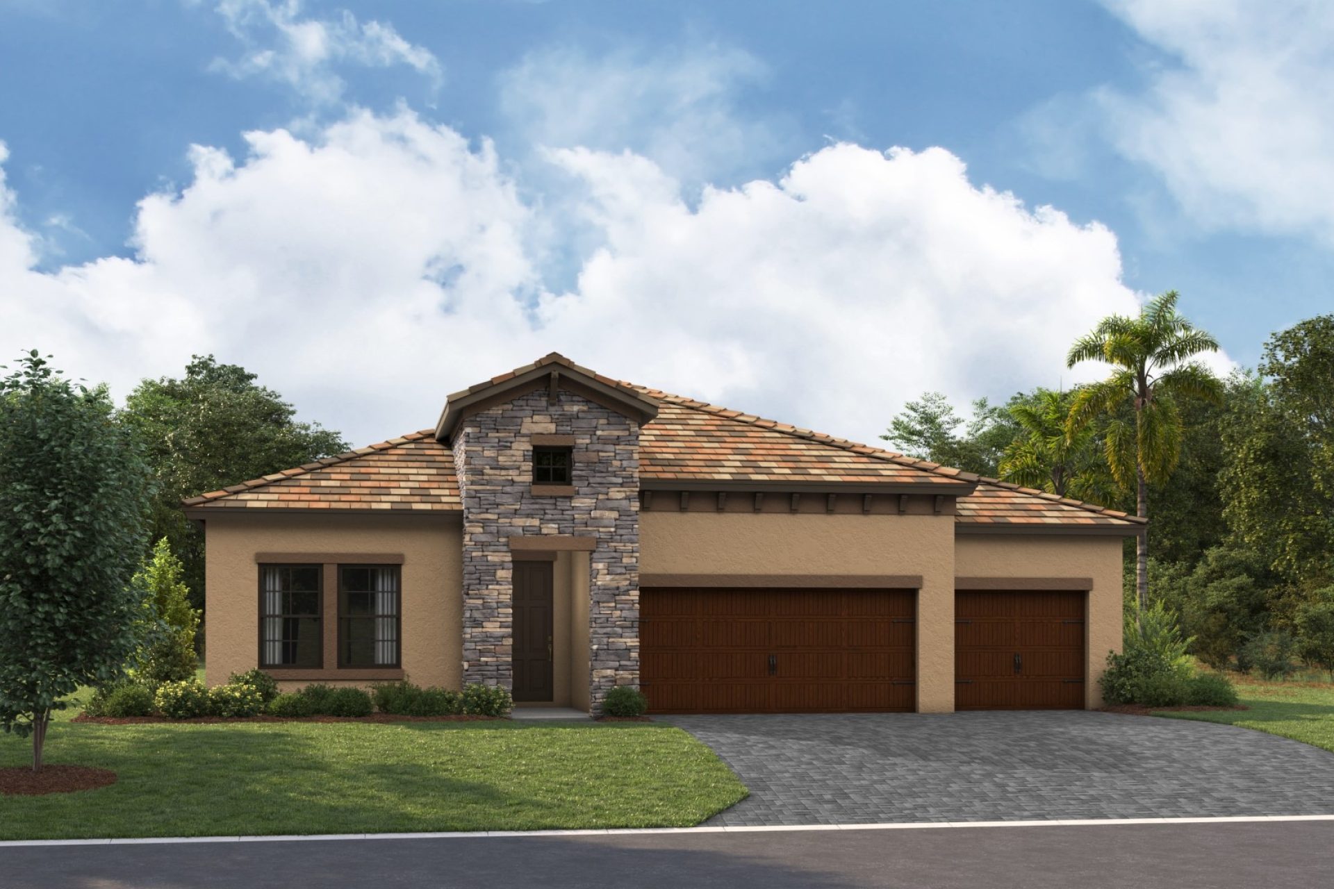 Longboat I-Flat Tile-Tuscan A - TUS2 Color Scheme