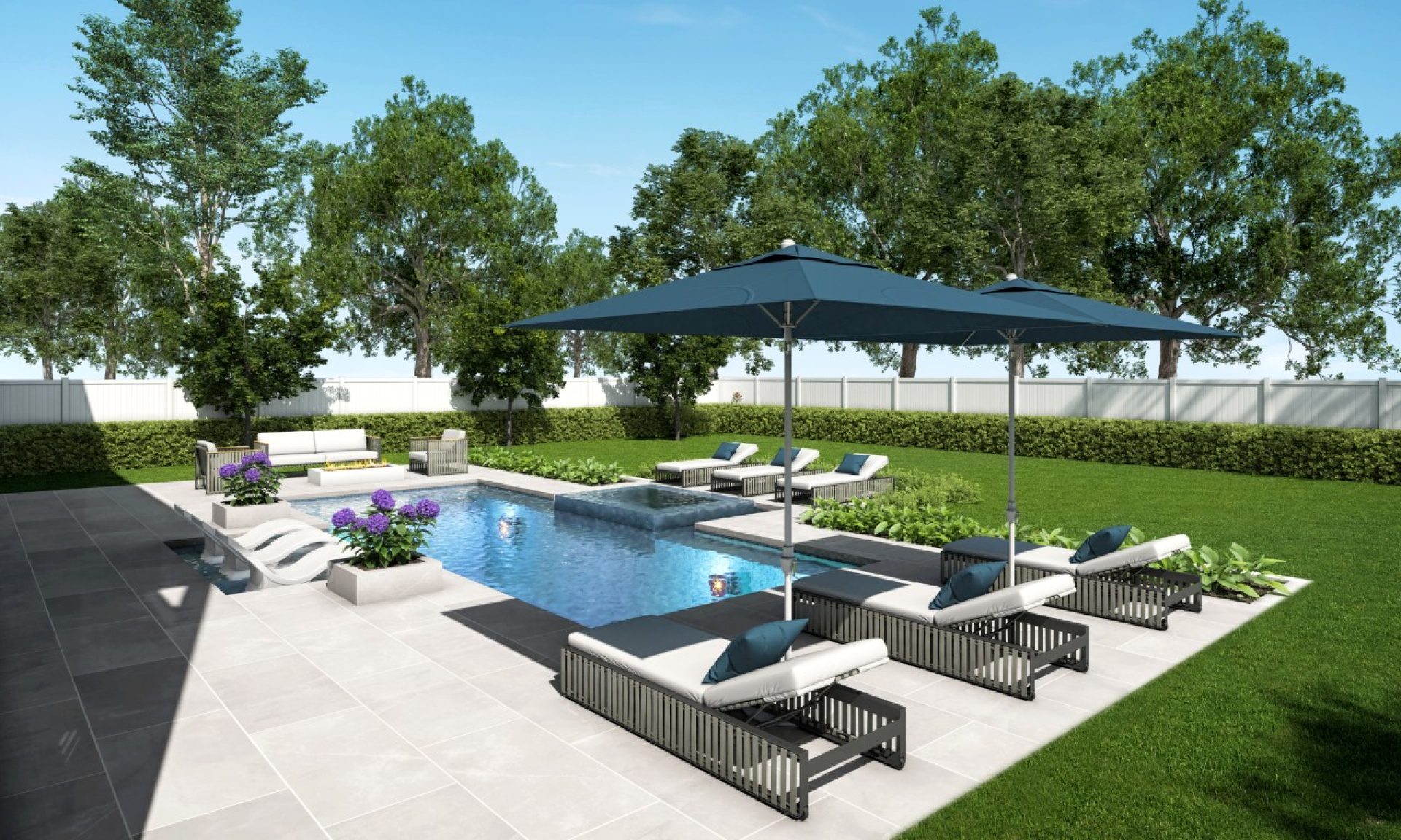 Granada A Pool Rendering