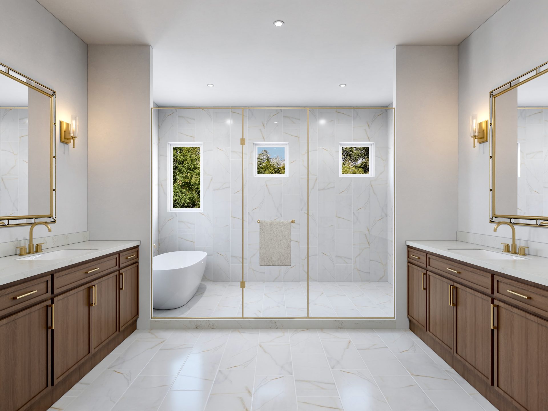 Owner's Bath - Alabaster River Rock
