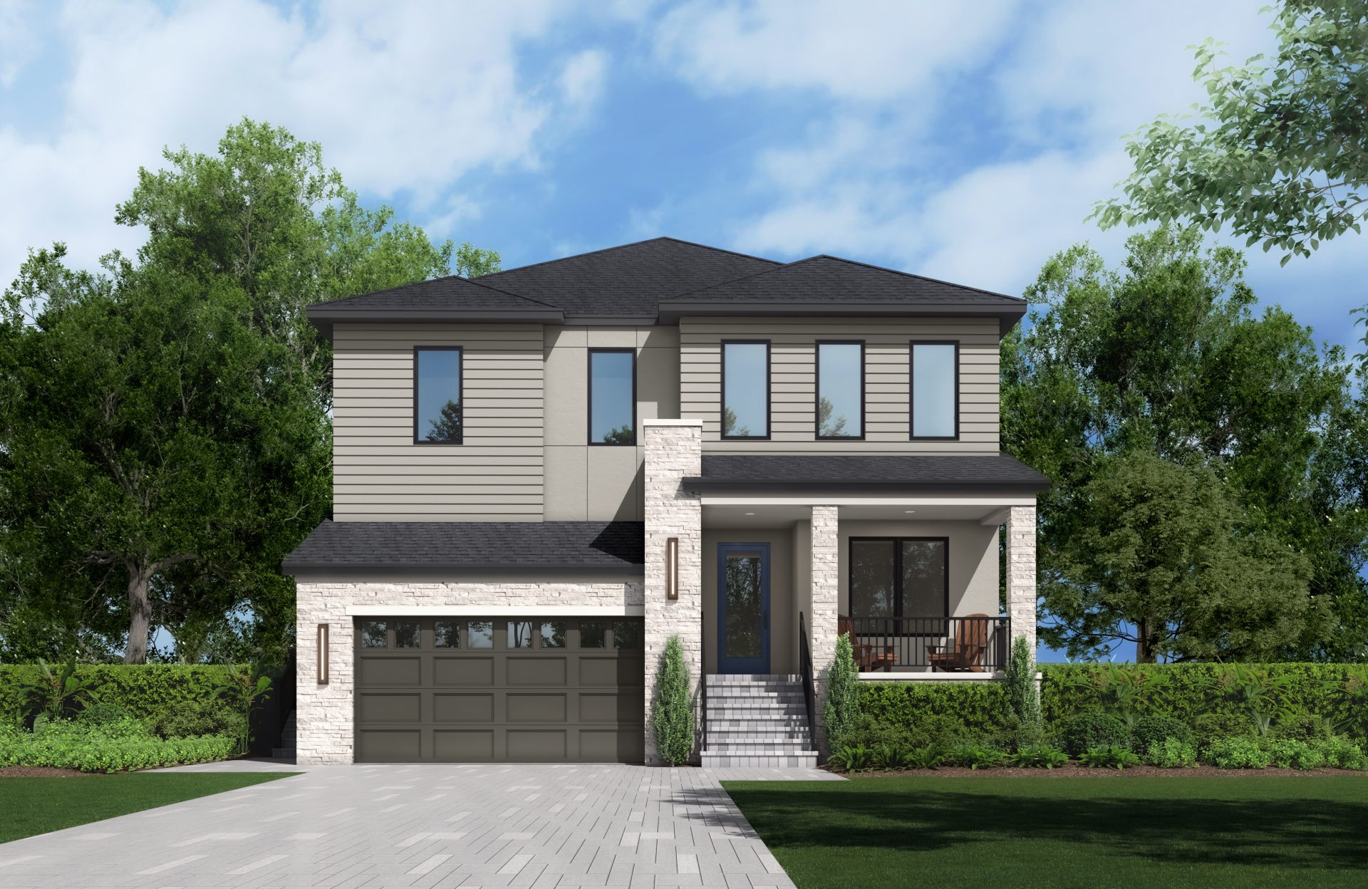 Avocet B - Contemporary - Color Scheme 4