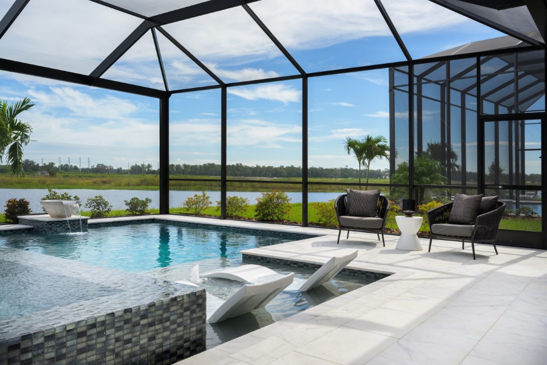 Pool and Covered Lanai │ Key Largo II at Crosswind Ranch