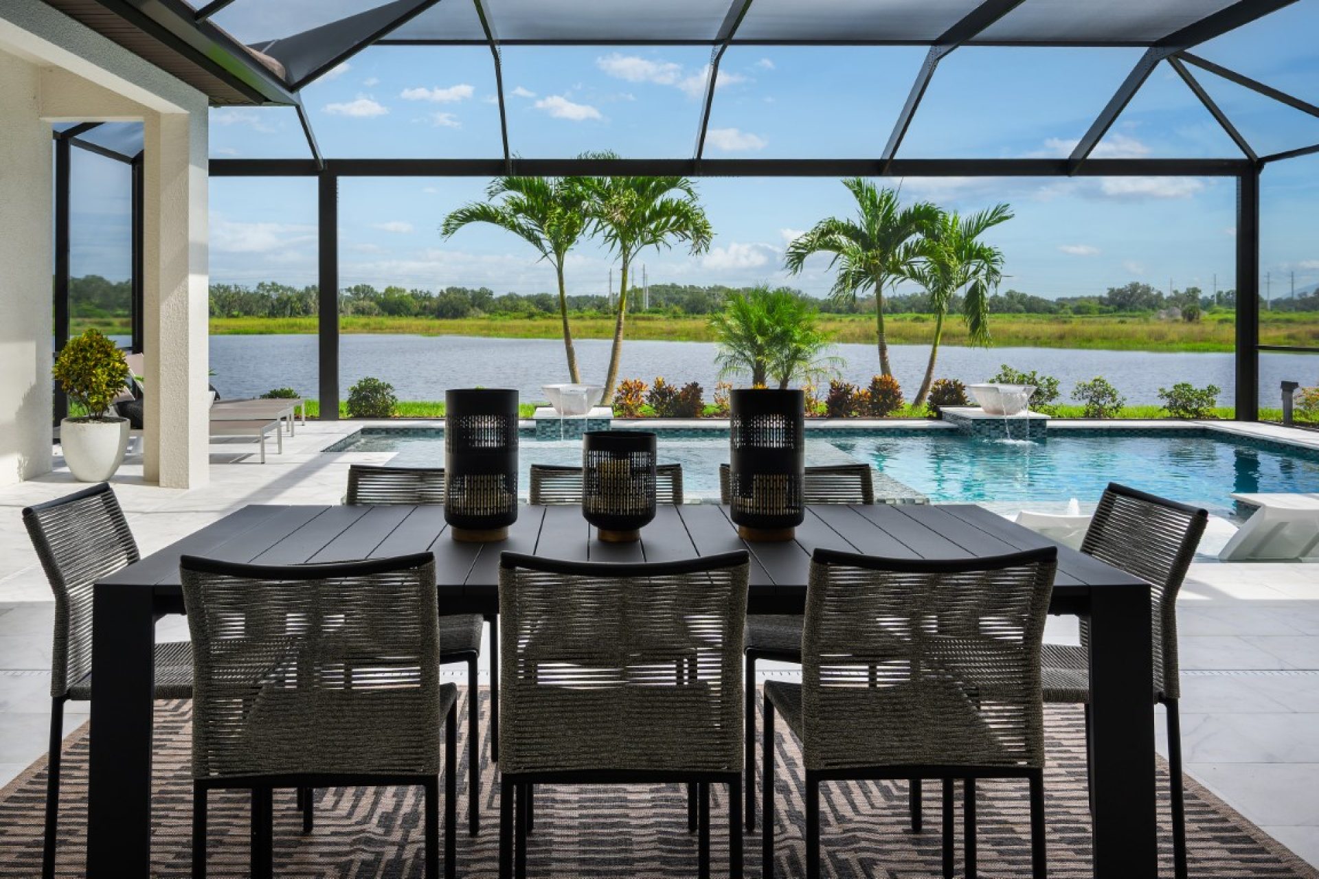 Pool and Covered Lanai │ Key Largo II at Crosswind Ranch