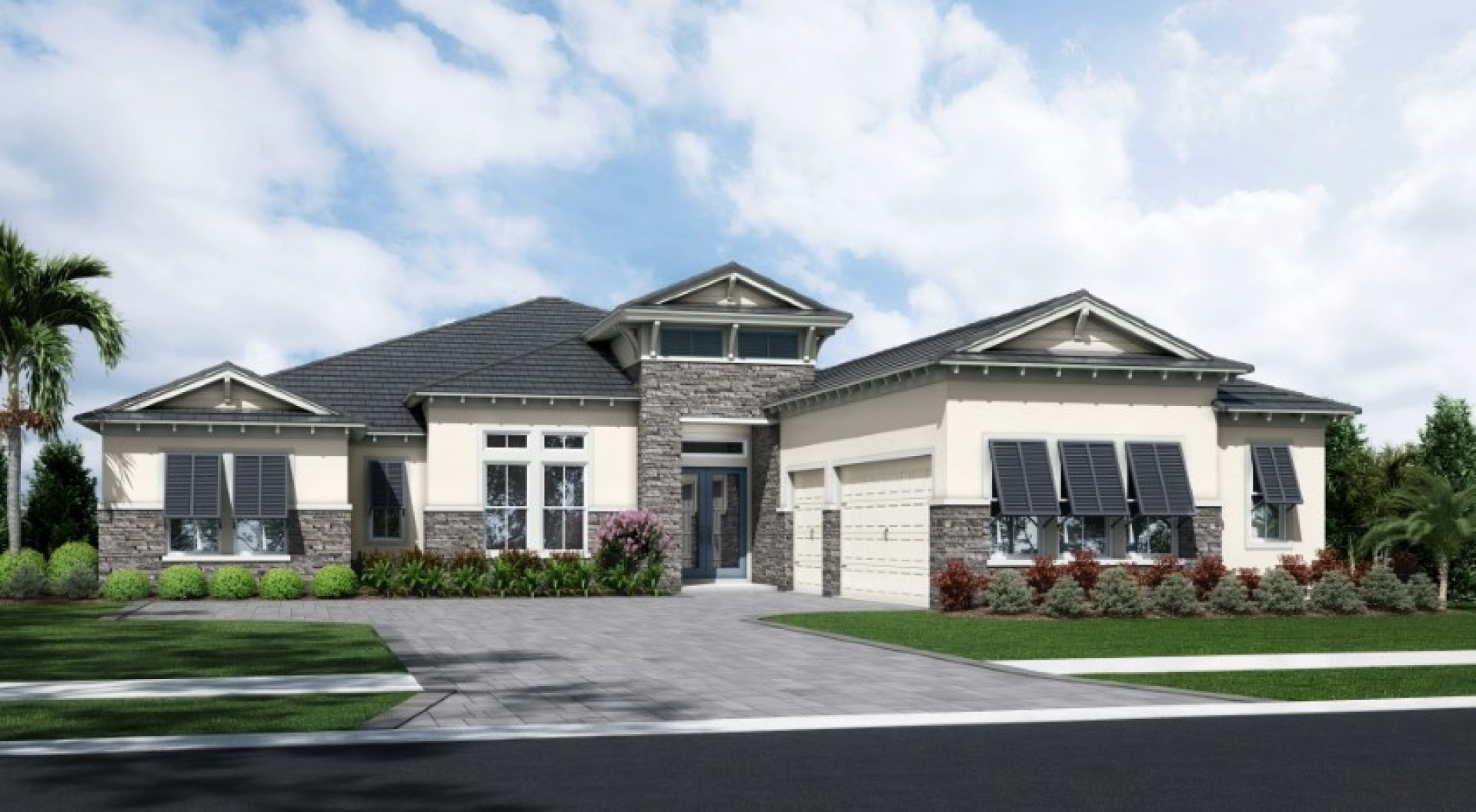 Lombardy Grande I-Flat Tile-Coastal E - MPC1 Color Scheme