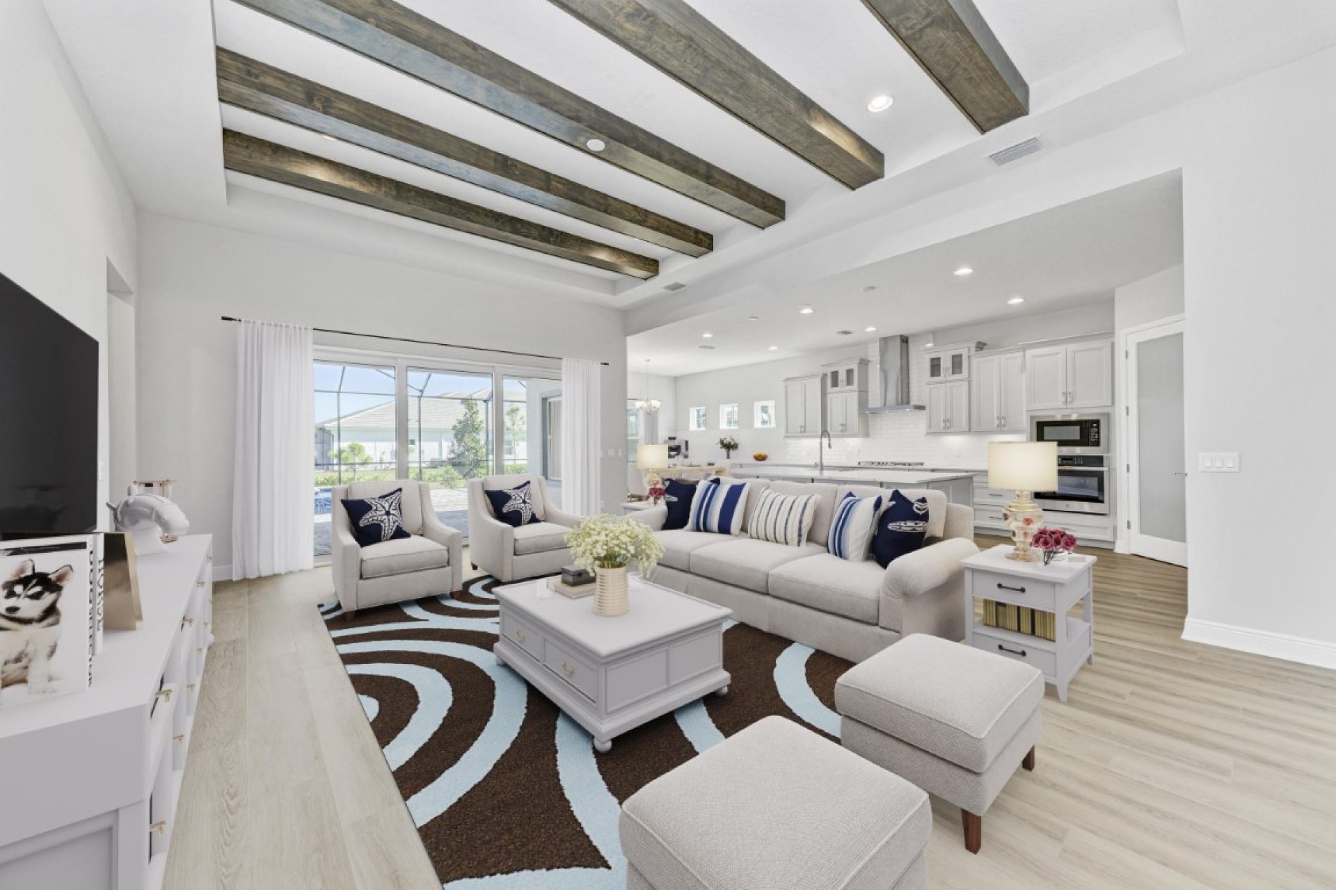 17530 Glistening Ct - Virtually Staged Grand Room