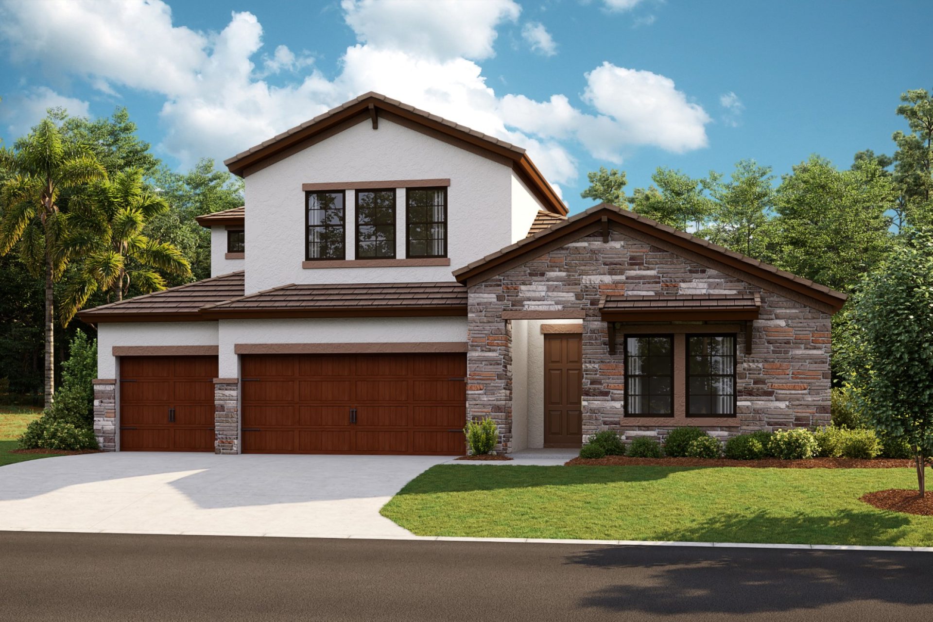 Hyde Park IV-Flat Tile-Concrete-Tuscan A-TUS1 Color Scheme