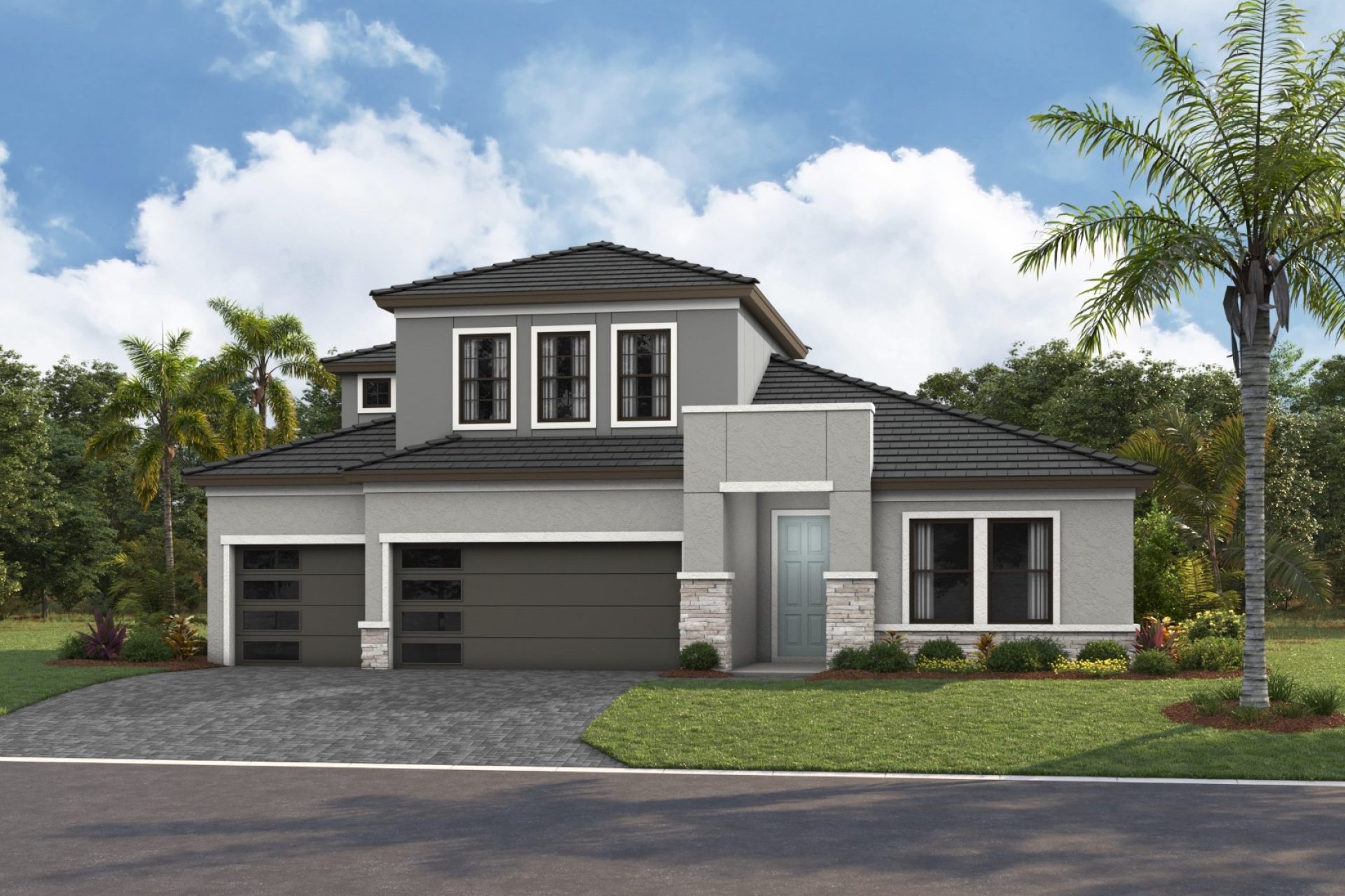 Hyde Park IV - Modern - MOD5 Color Scheme - Flat Tile