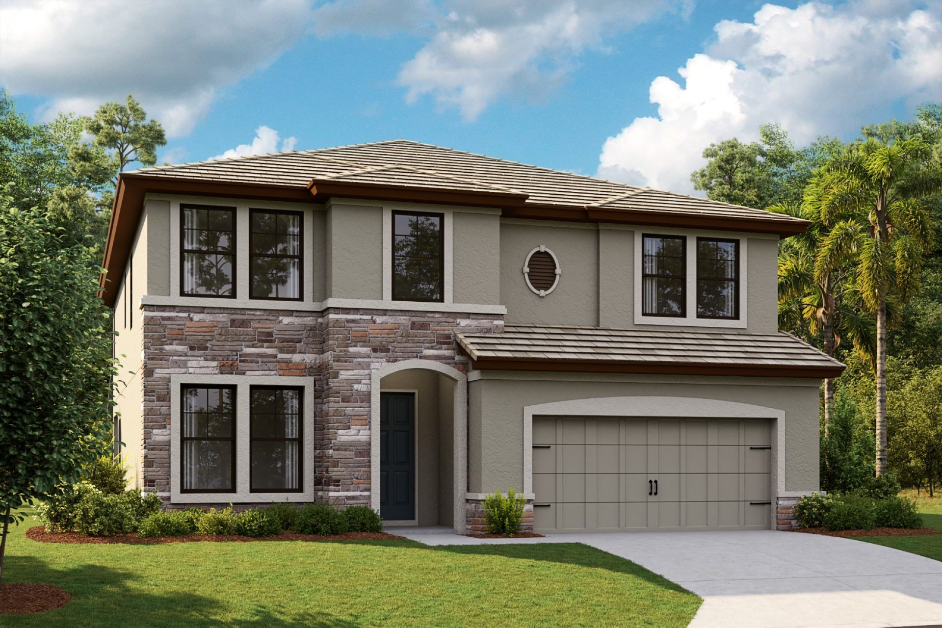 Avocet II - European Country A - EUC1 Color Scheme - Flat Tile