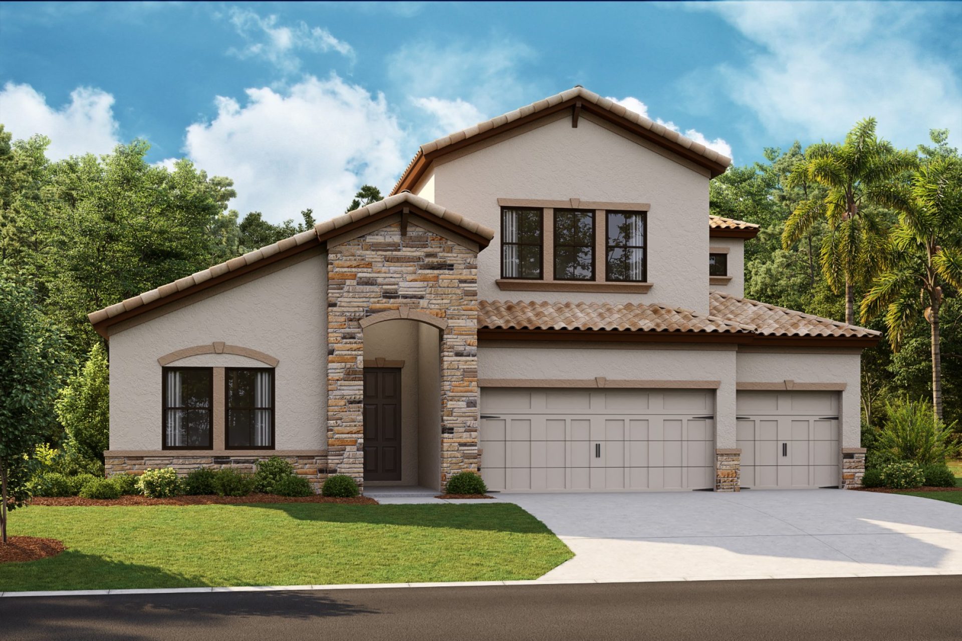 Islamorada II-Barrel Tile-European Country-A-EUC2 Color Scheme