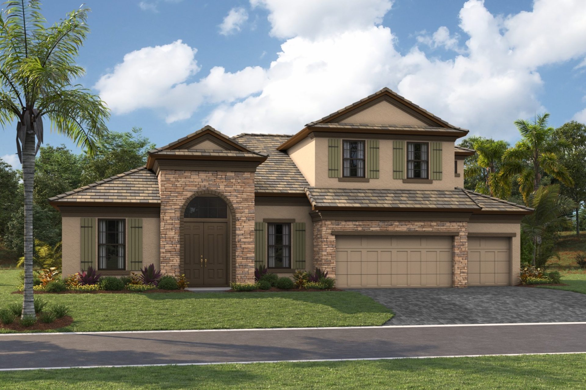 Key Largo II-Flat Tile-European Country-A-EUC4 Color Scheme