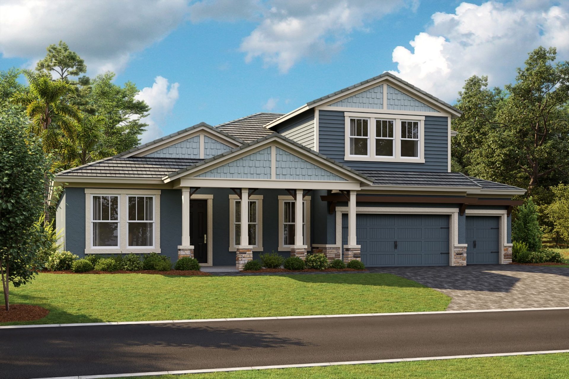 Key Largo II-Flat Tile-Craftsman-B-CRT4 Color Scheme