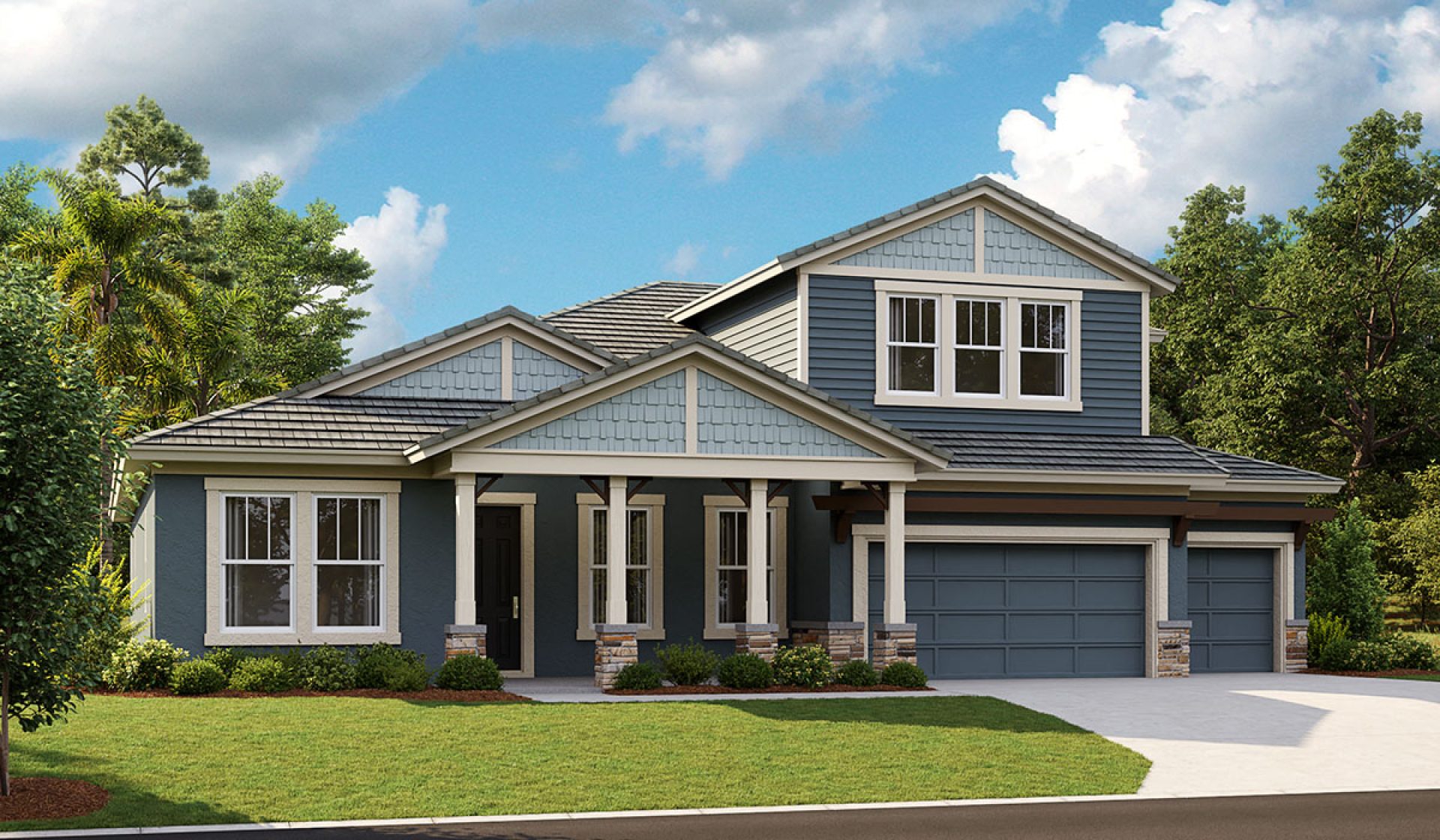 Key Largo II-Flat Tile-Craftsman-B-CRT4 Color Scheme