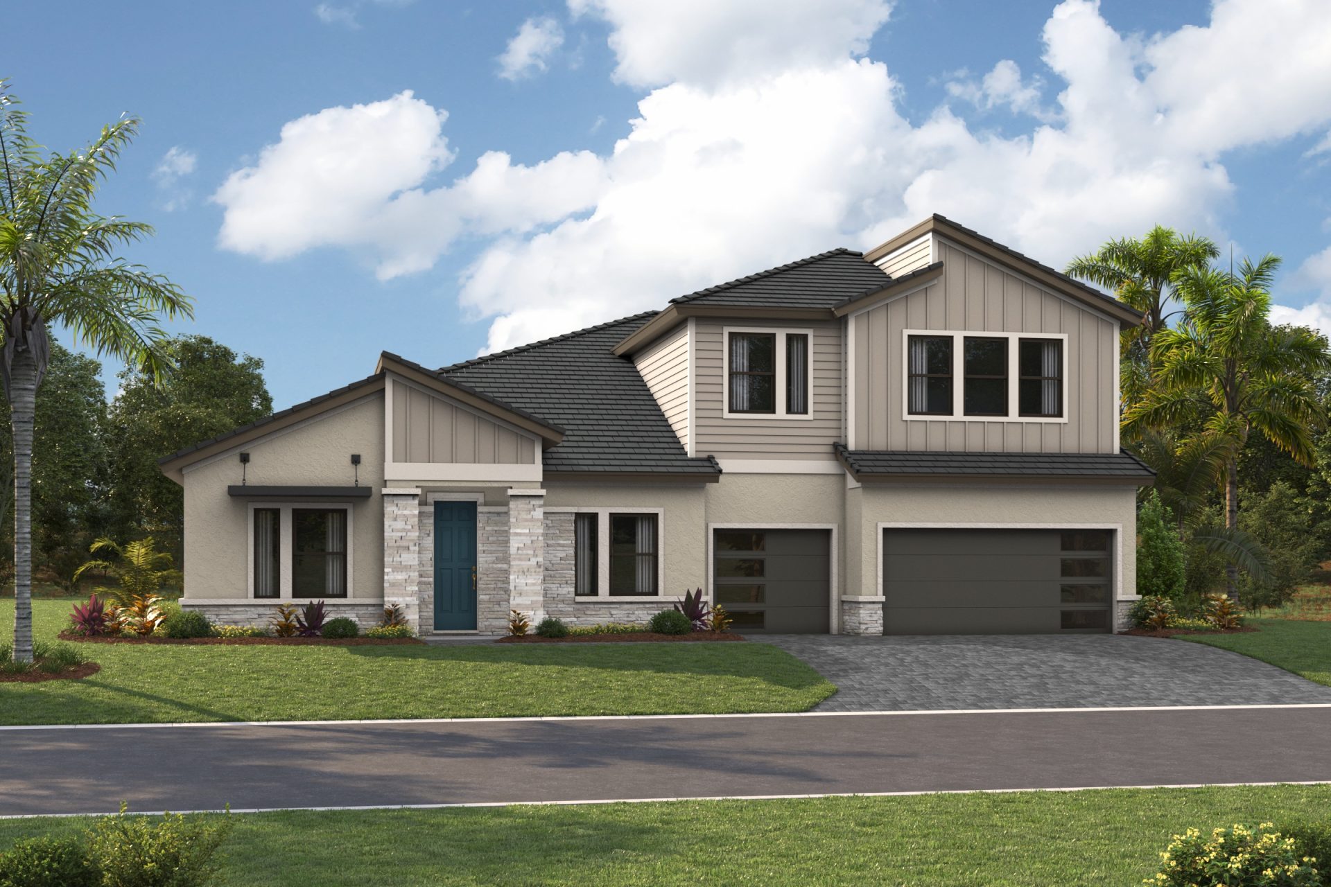 Key West II-Flat Tile-Modern-MOD3 Color Scheme