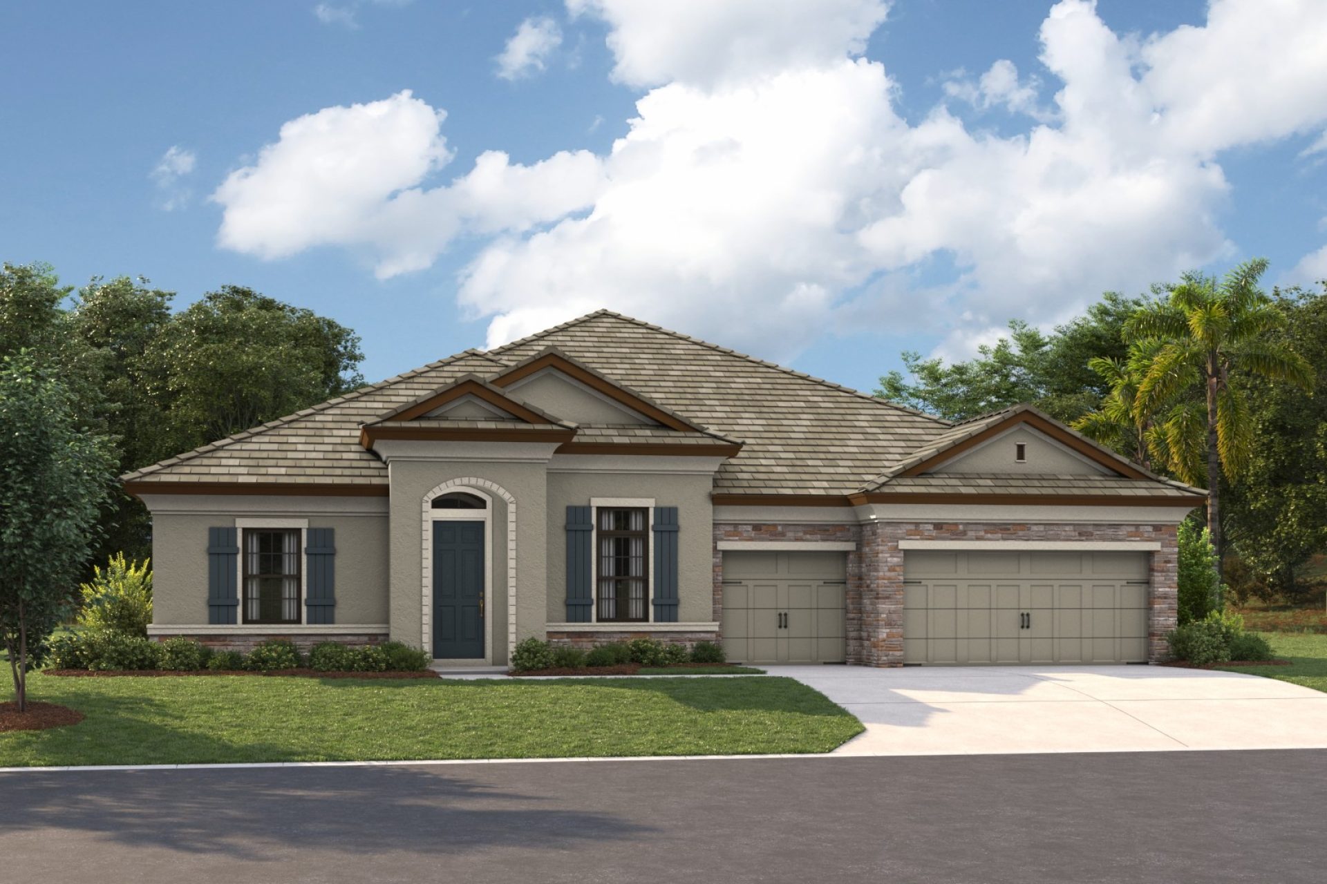 Key West I-Flat Tile-European-Country-A-EUC1 Color Scheme