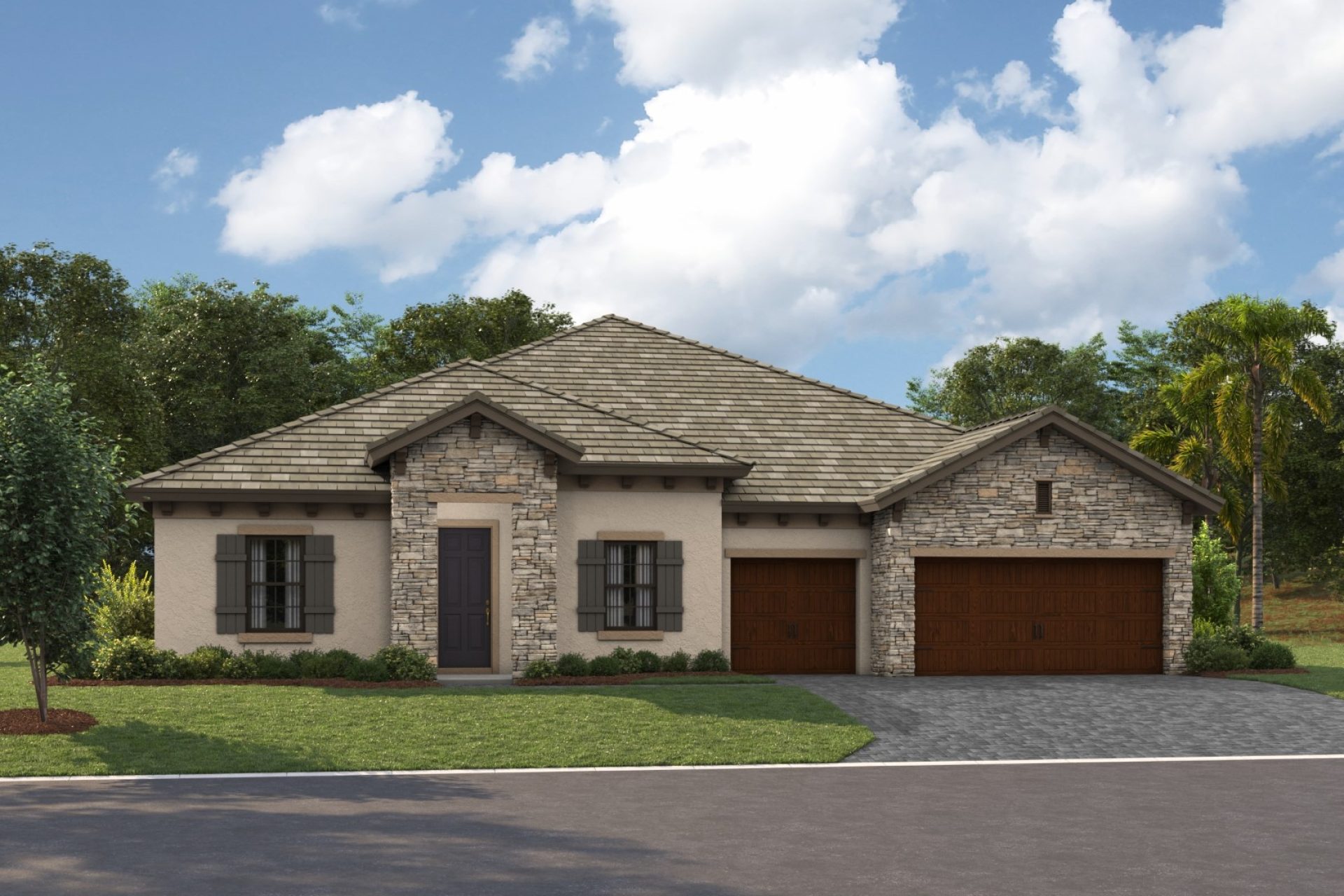 Key West I-Flat Tile-Tuscan A-TUS4 Color Scheme