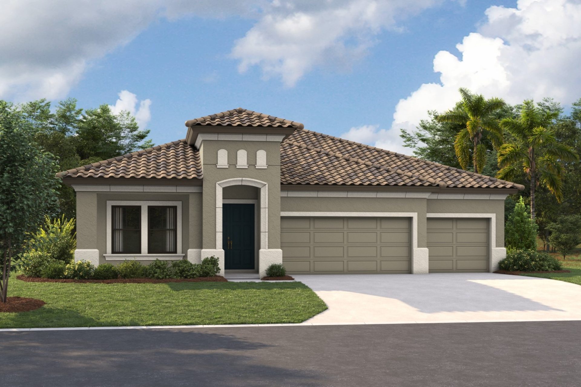 Bayport I - Mediterranean A - FMD13 Color Scheme - Barrel Tile