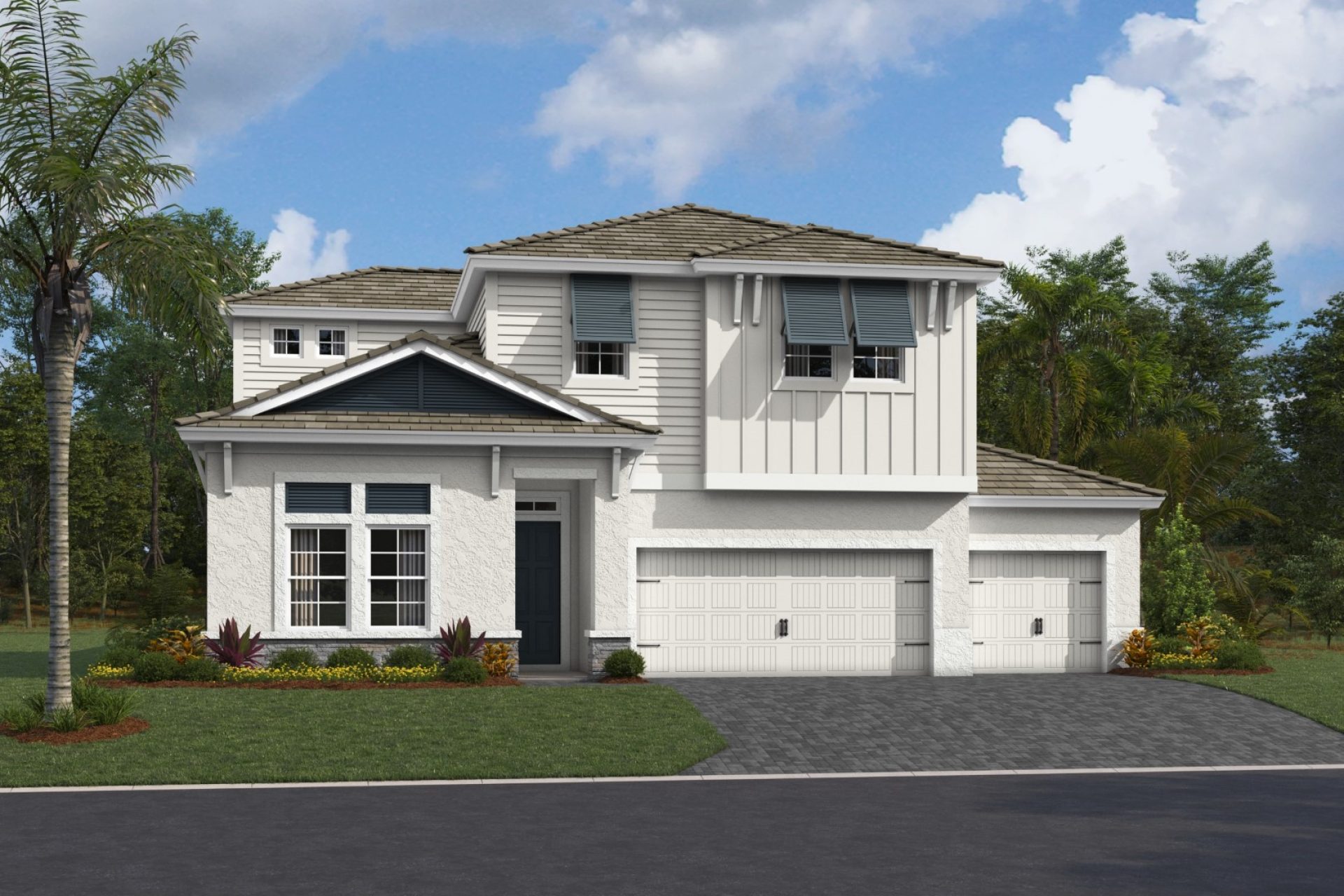 Bayside II - Coastal A - COA1 Color Scheme - Flat Tile