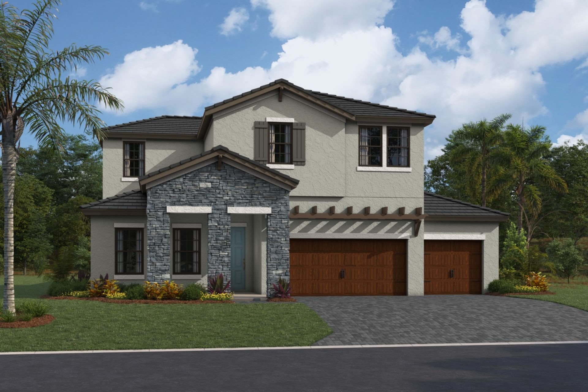 Bayside II - Tuscan A - TUS9 Color Scheme - Flat Tile