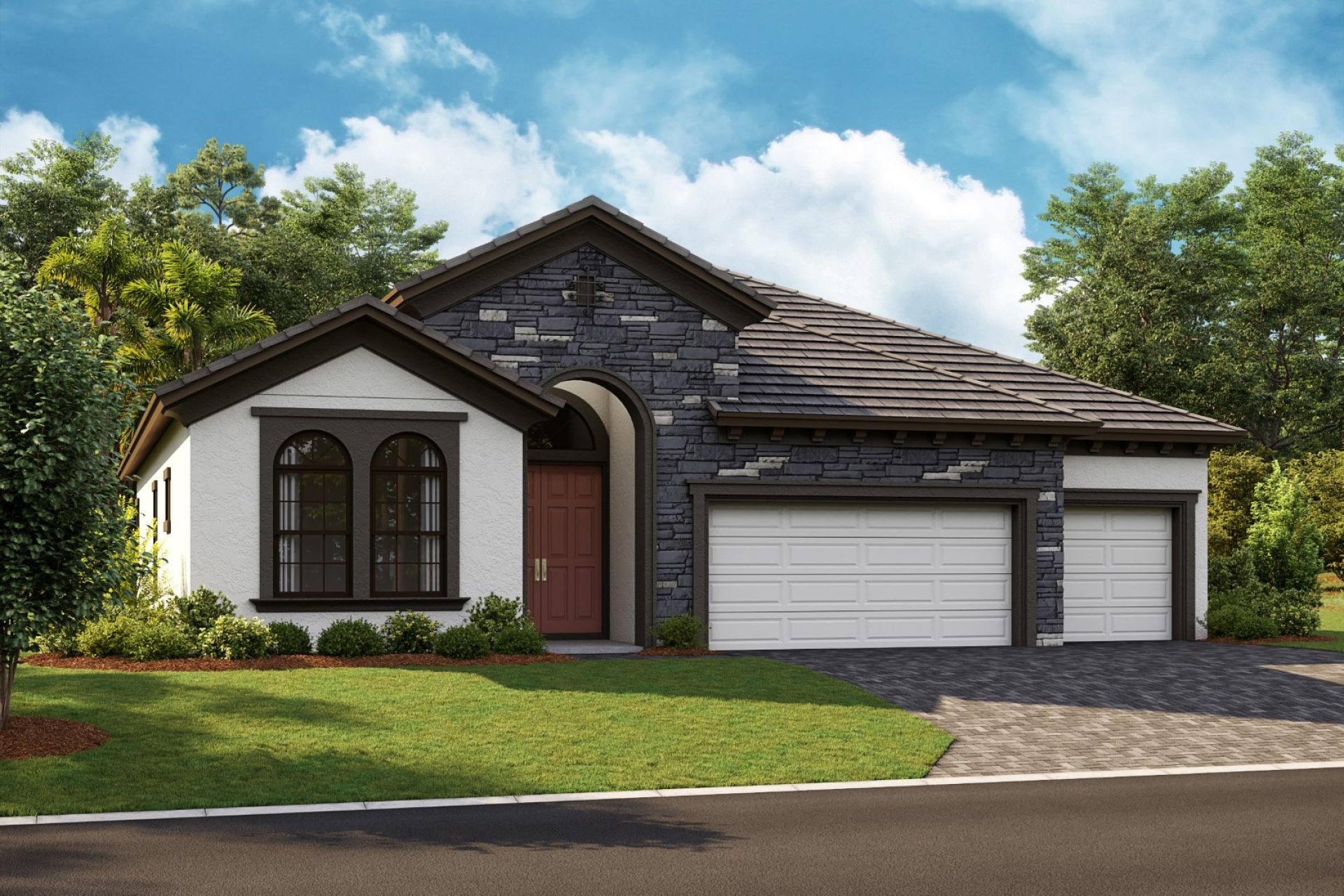 Biscayne I - Mediterranean B - FMD12 Color Scheme - Flat Tile