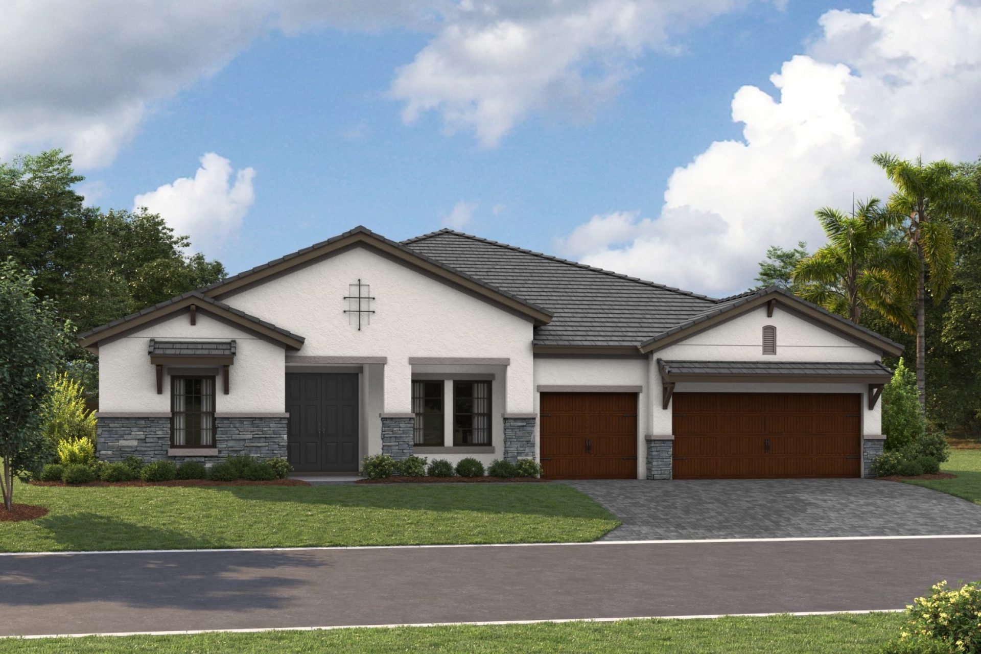 Cedar Key Grande I - Tuscan - TUS7 Color Scheme - Flat Tile