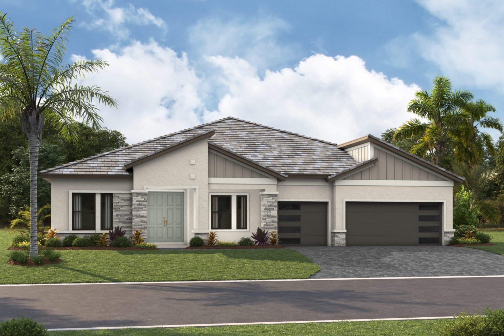 Cedar Key Grande I - Modern - MOD6 Color Scheme - Flat Tile