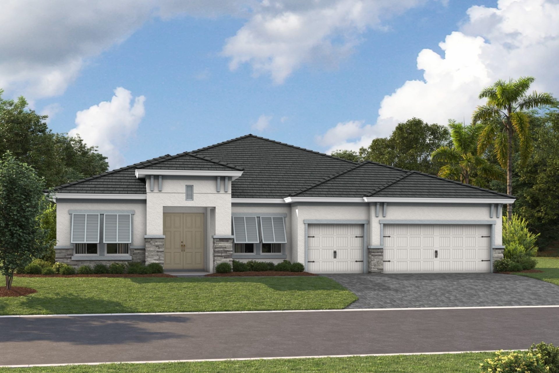 Cedar Key I - Coastal C - COA3 Color Scheme - Flat Tile