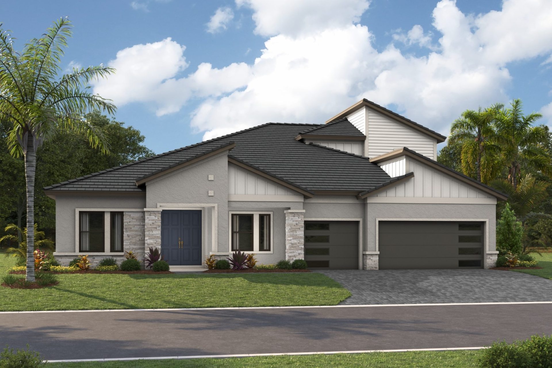 Cedar Key II - Modern - MOD2 Color Scheme - Flat Tile