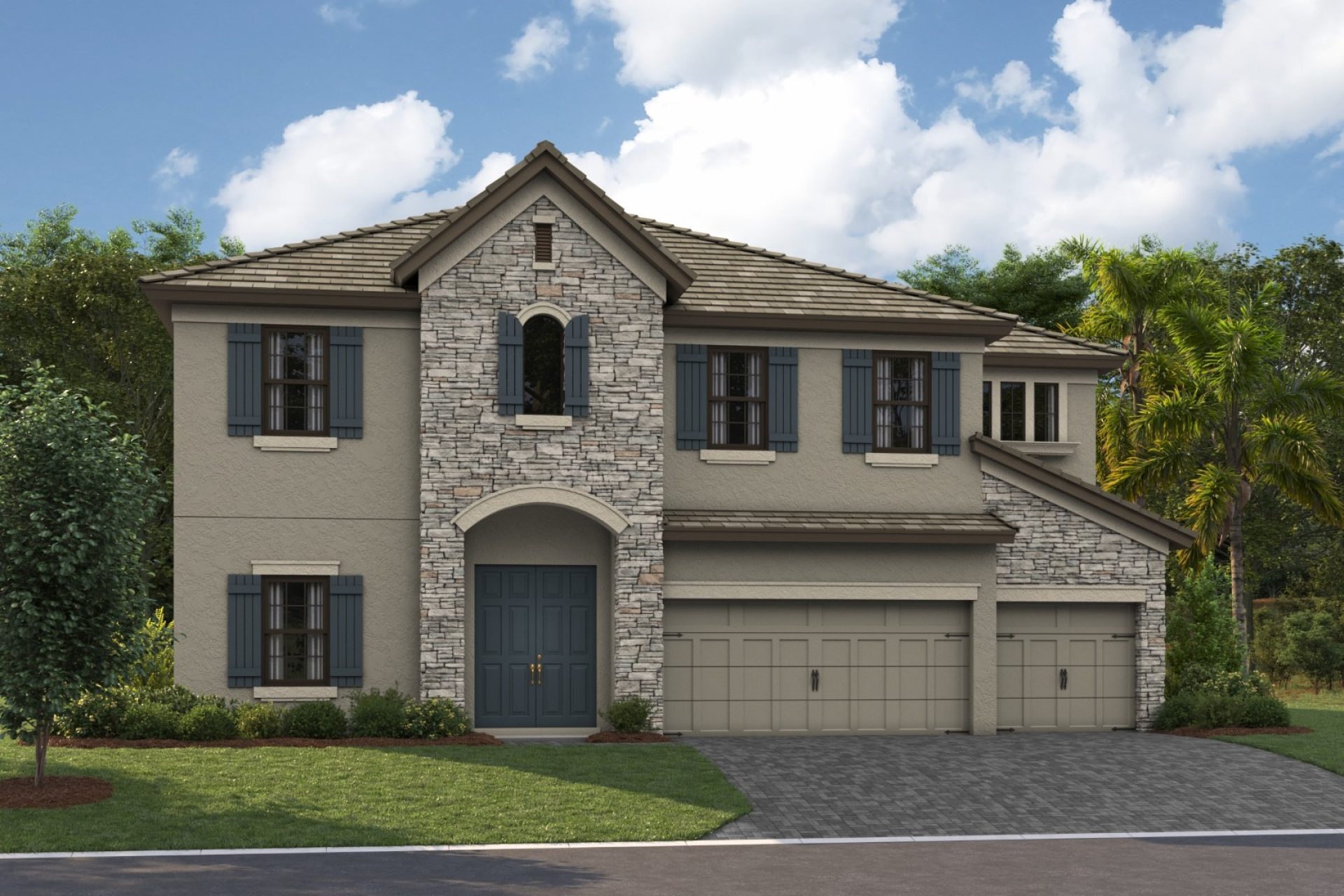 Granada I - European Country A - EUC1 Color Scheme - Flat Tile