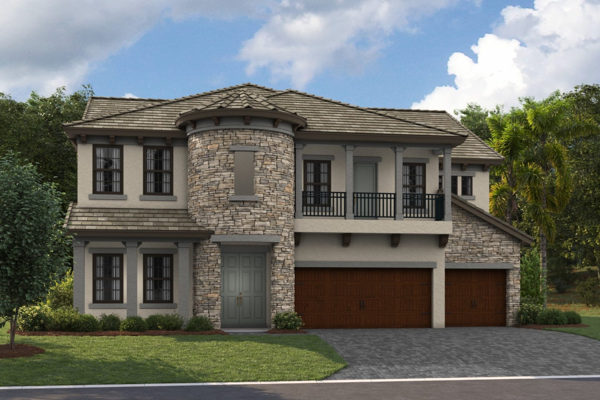 Granada I - Tuscan A - TUS10 Color Scheme - Flat Tile