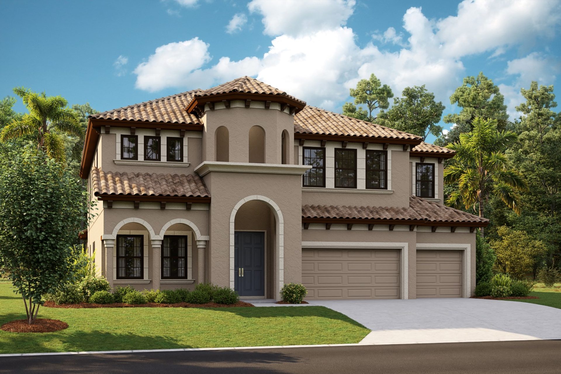 Granada I - Mediterranean A - FMD8 Color Scheme - Barrel Tile