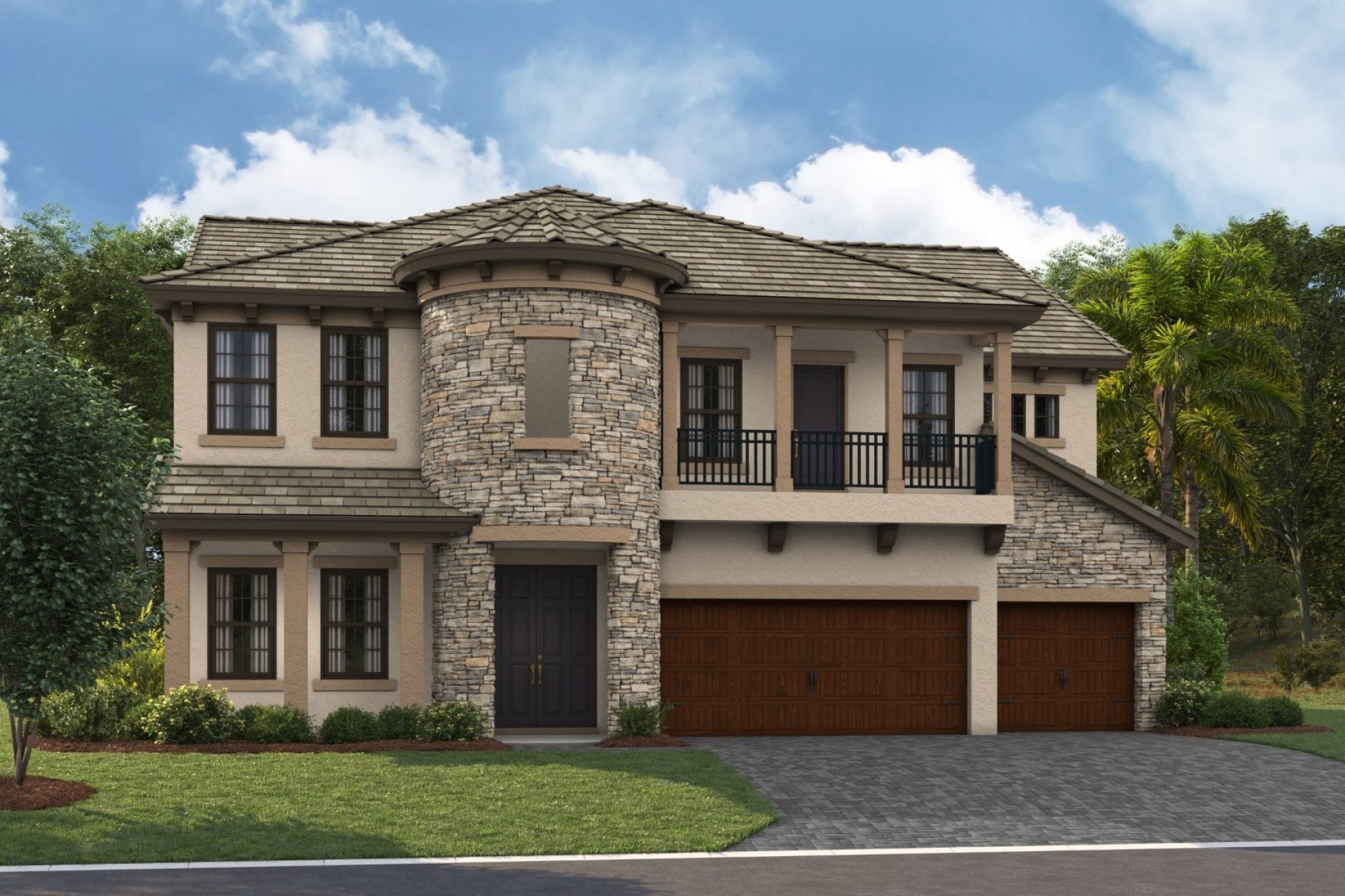 Granada II - Tuscan A - TUS4 Color Scheme - Flat Tile