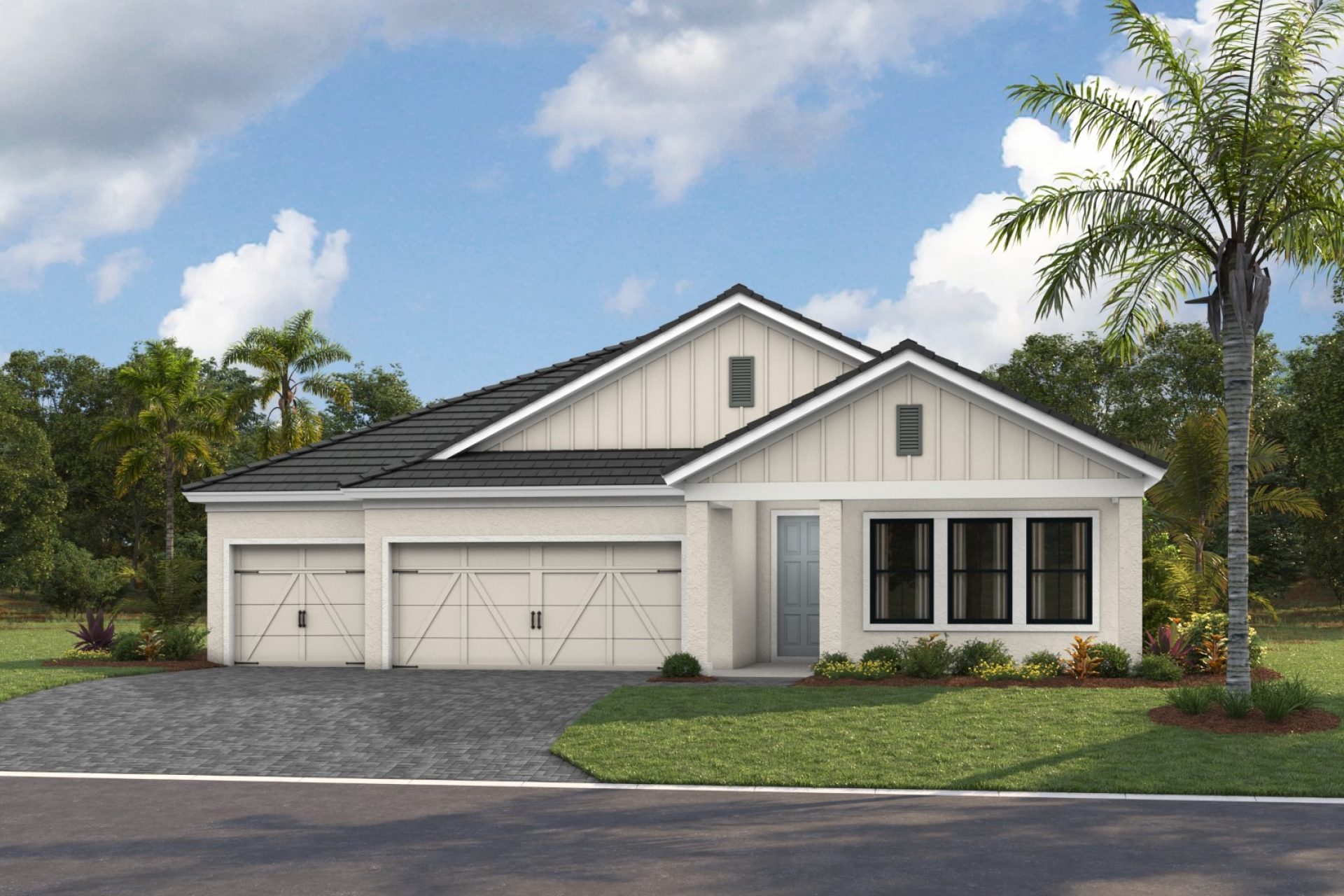 Hyde Park III - Modern Farmhouse - MFH4 Color Scheme - Flat Tile