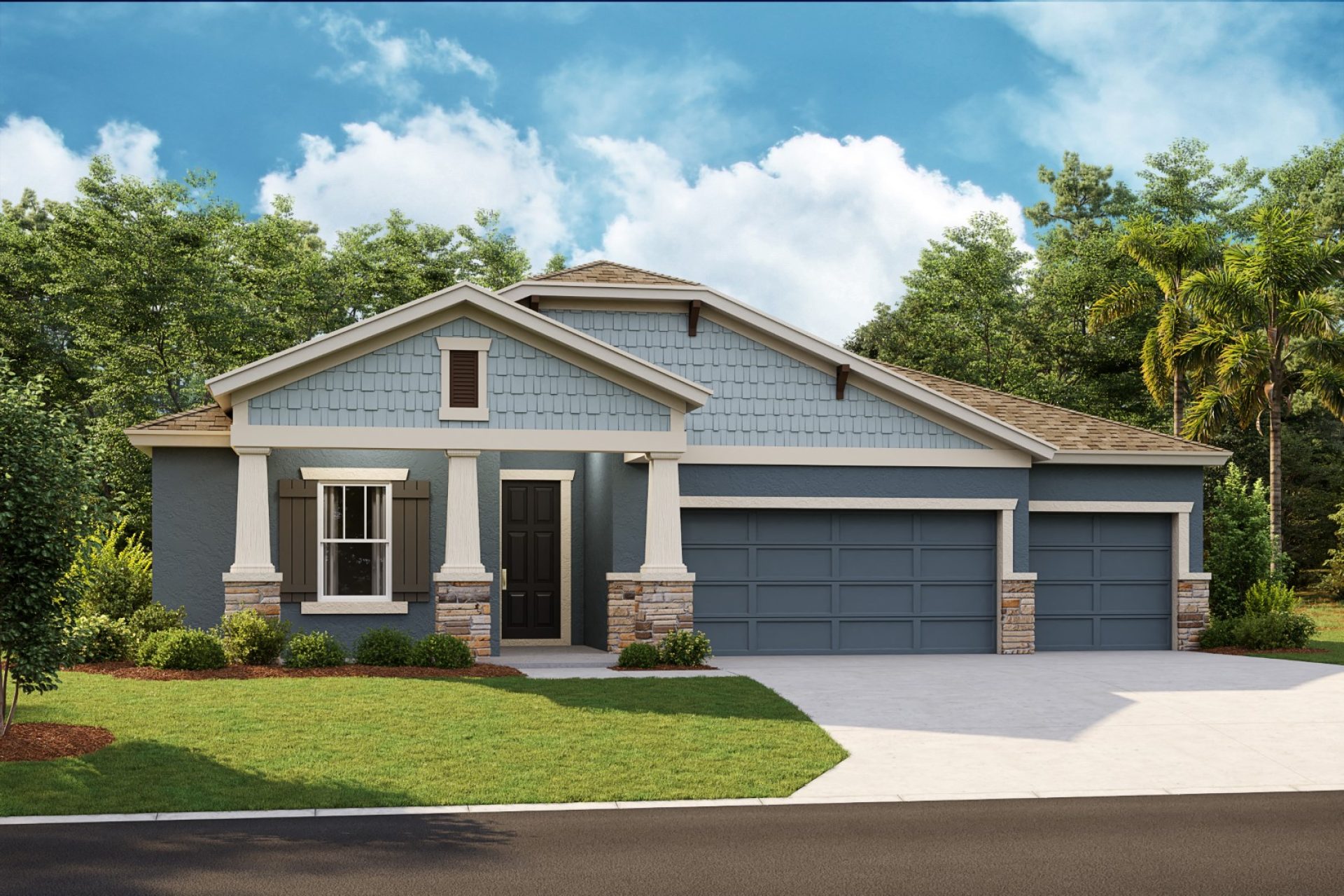 Hyde Park III - Craftsman A - CRT4 Color Scheme - Shingle