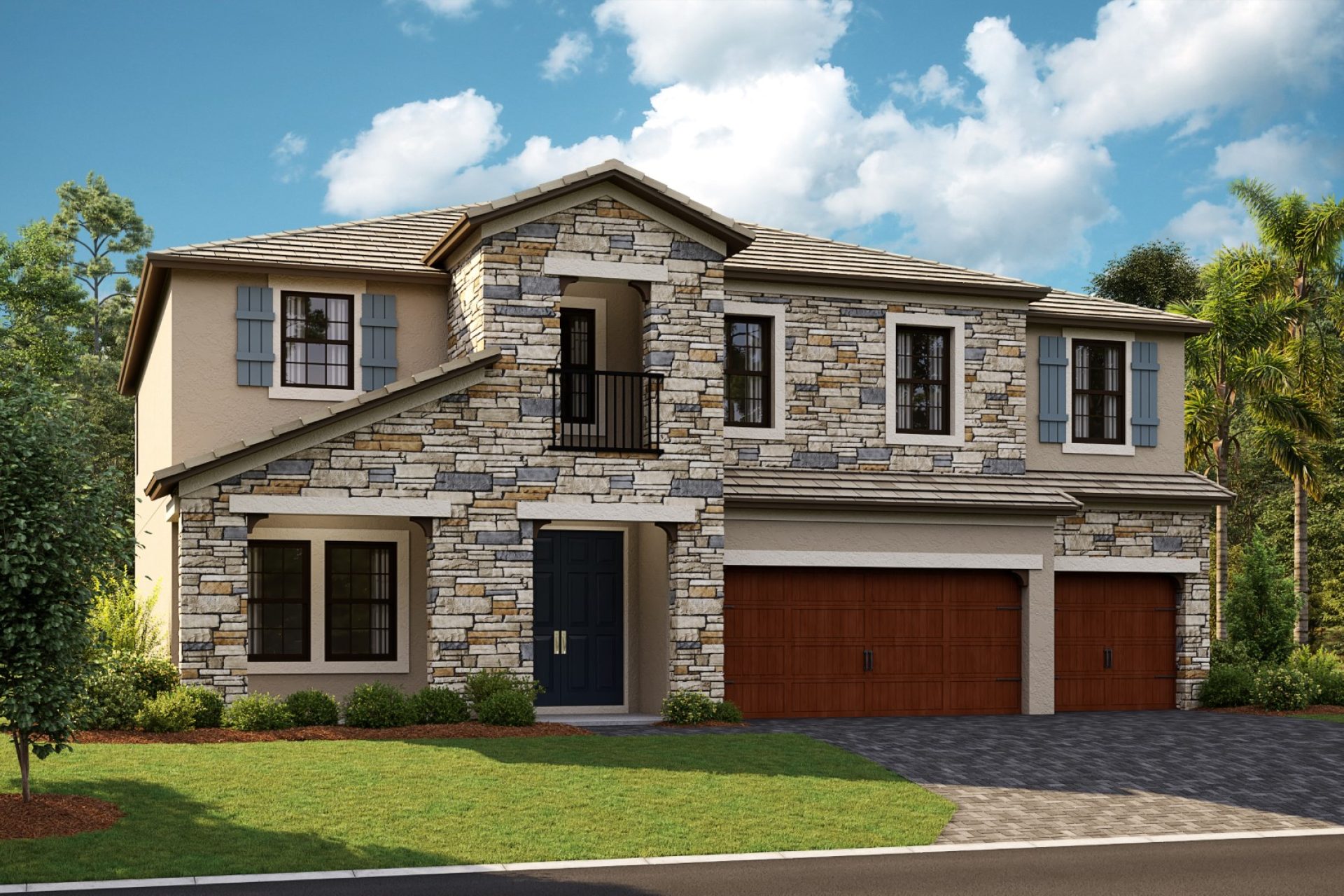 Virginia Park - Tuscan A - TUS5 Color Scheme - Flat Tile