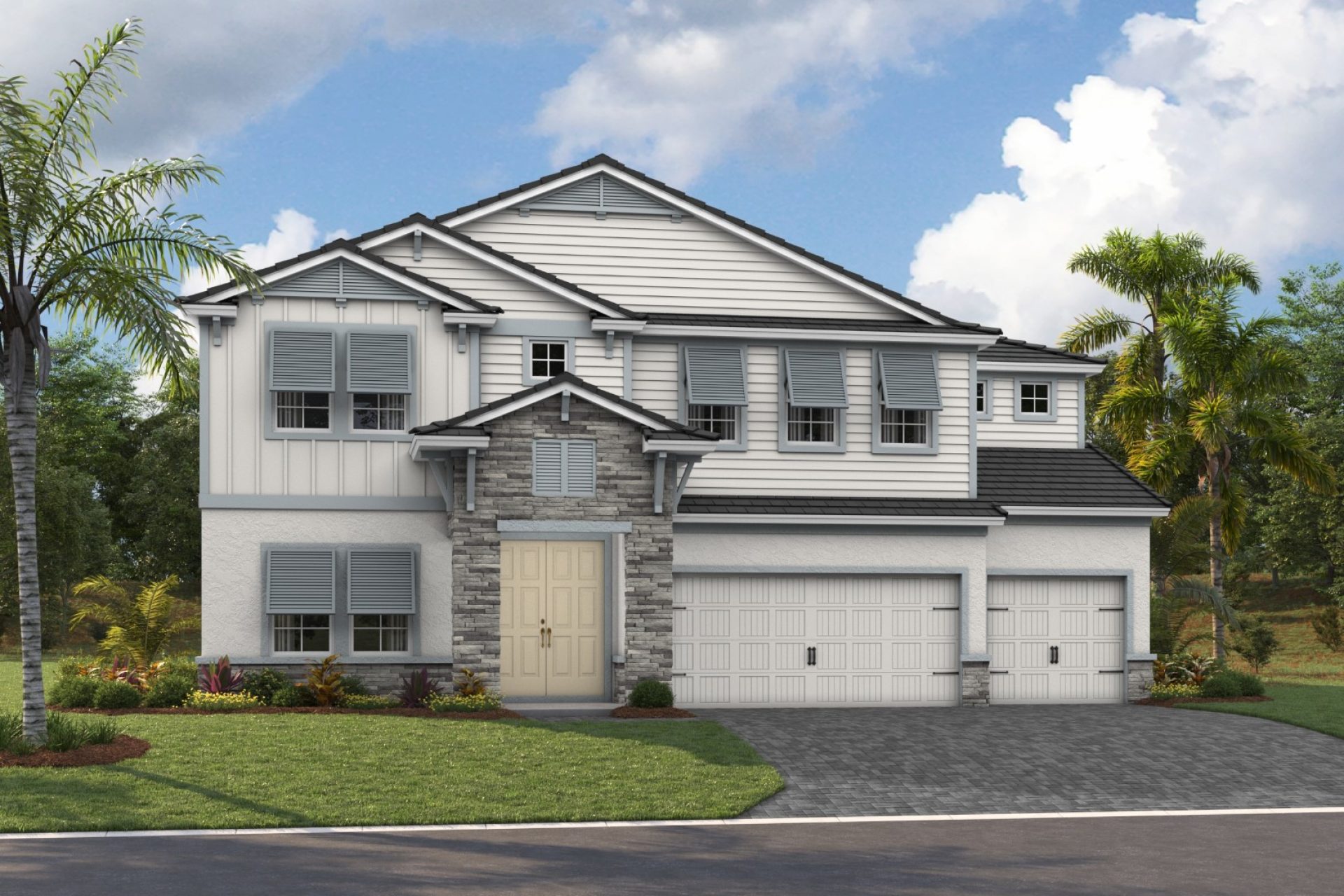 Westshore I - Coastal C - COA3 Color Scheme - Flat Tile