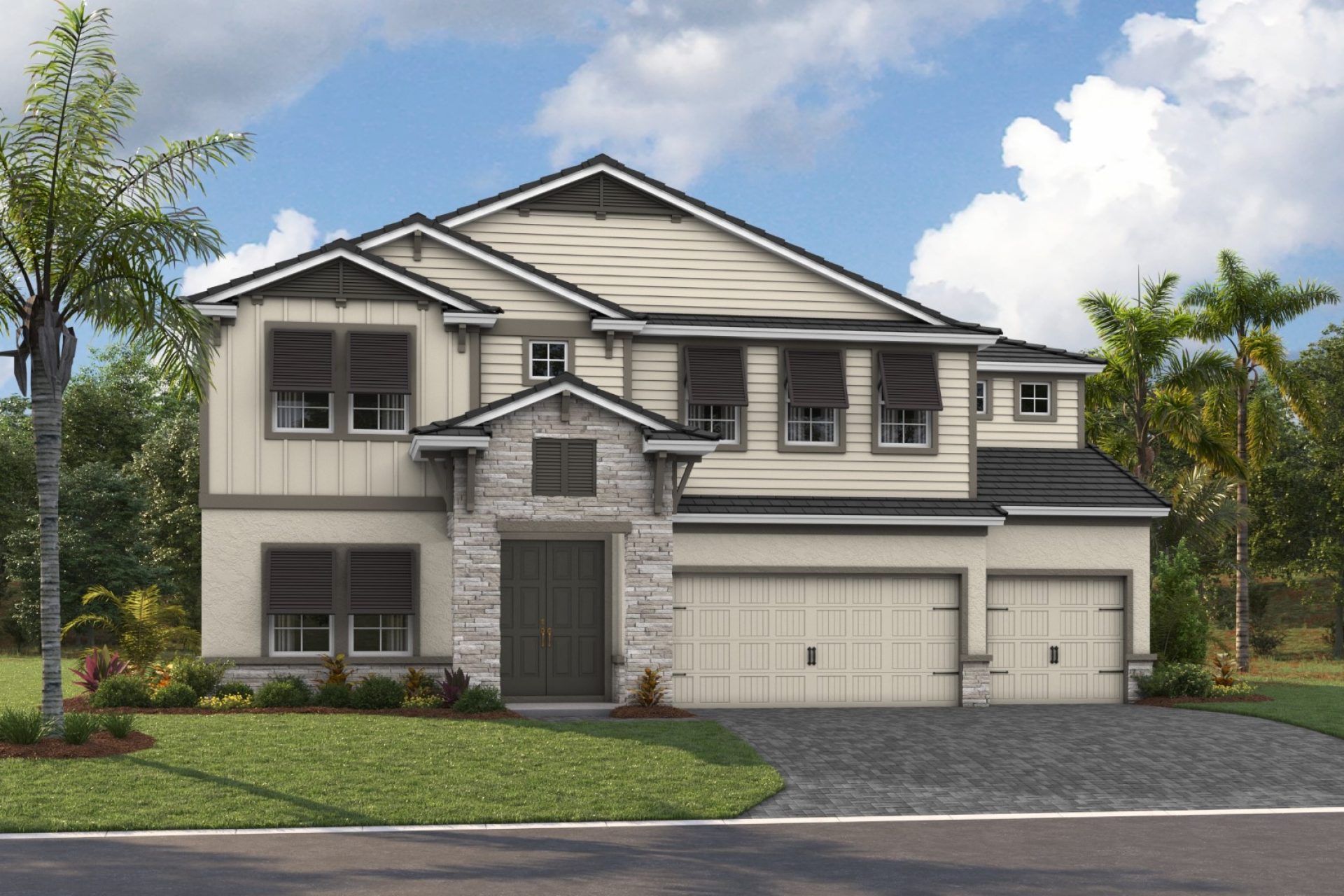 Westshore II - Coastal C - COA12 Color Scheme - Flat Tile