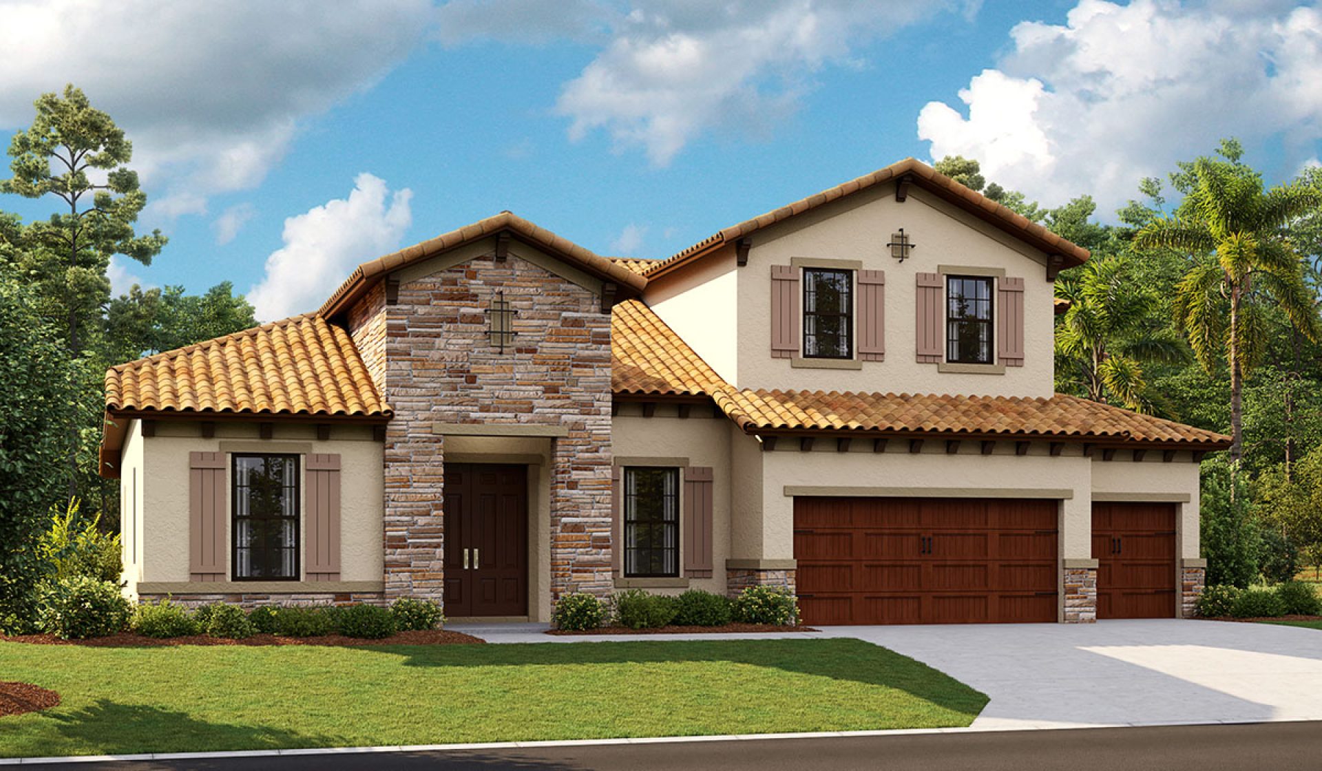 Key Largo II-Tuscan-A-TUS3 Color Scheme - Barrell Tile