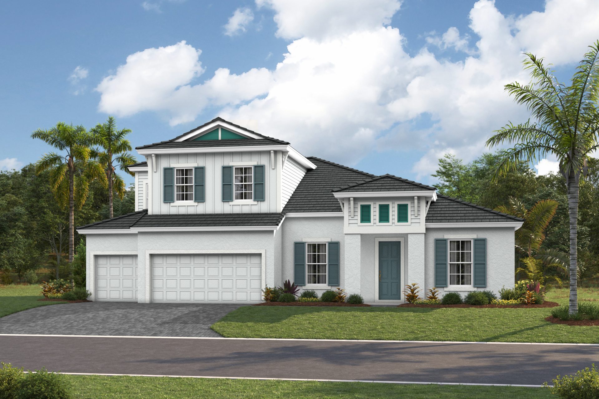 Key Largo II XT - Coastal A - COA8 Color Scheme - Flat Tile - Paver