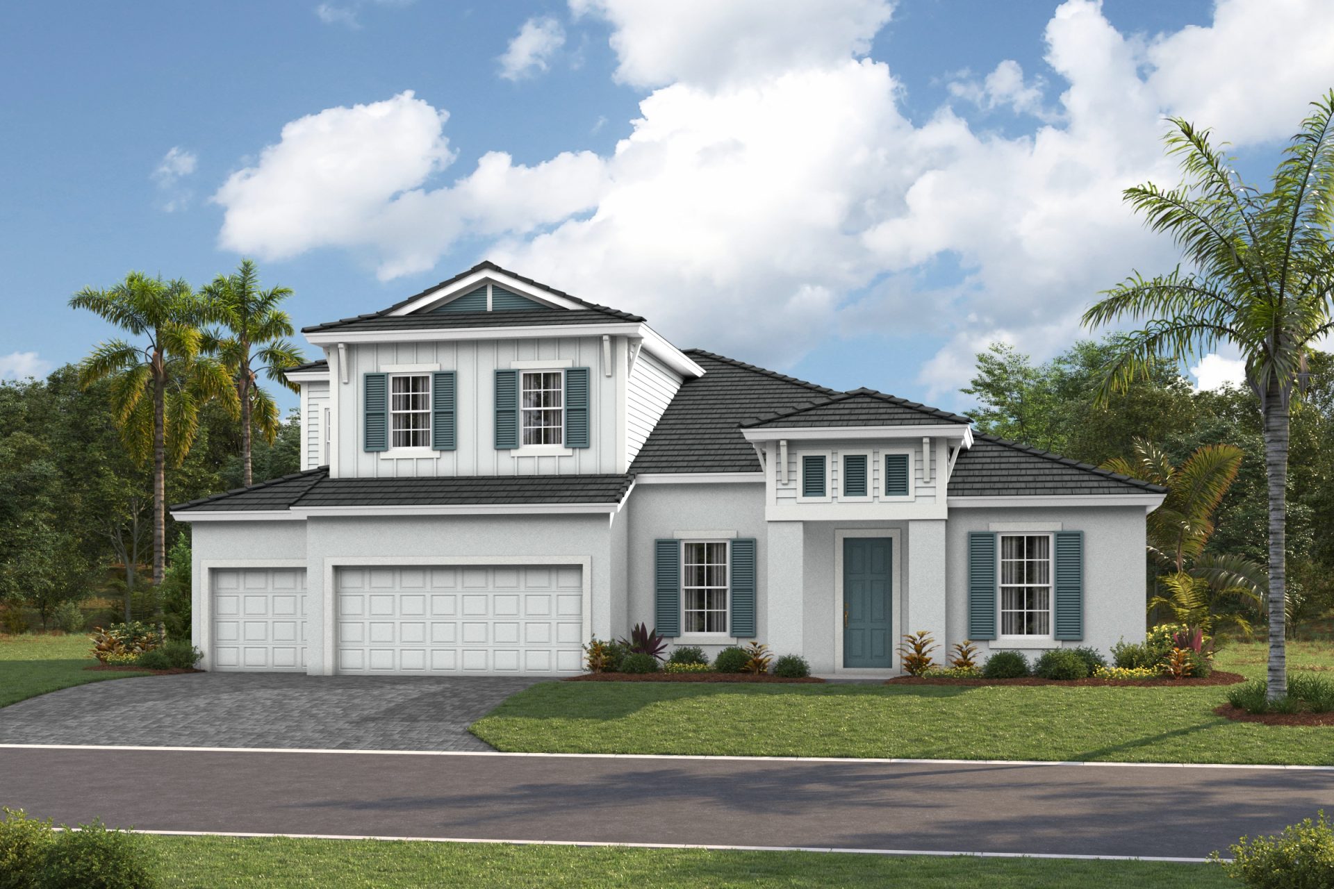 Key Largo II XT - Coastal D - COA8 Color Scheme - Flat Tile - Paver