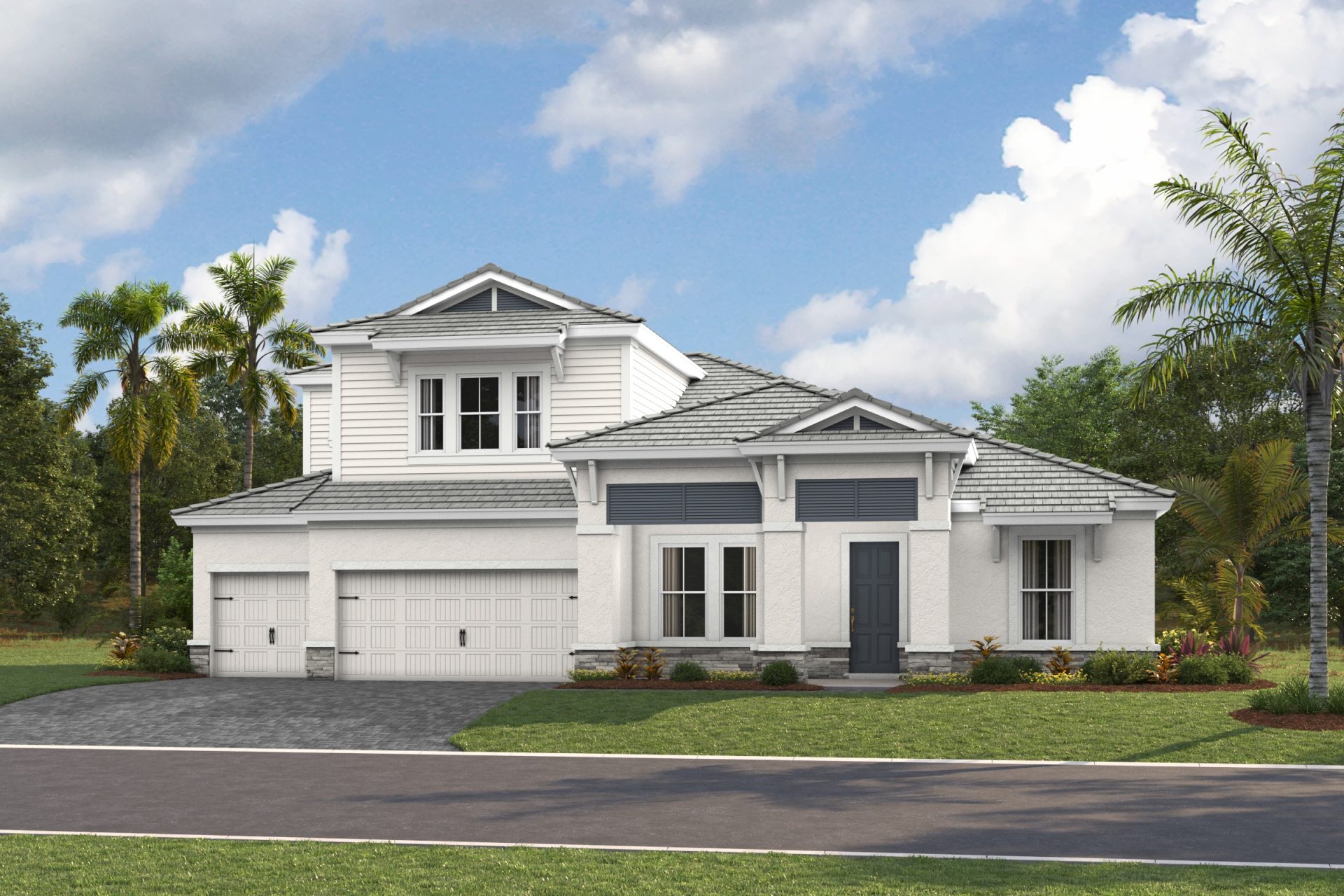 Key Largo II XT - Coastal C - COA10 Color Scheme - Flat Tile - Paver