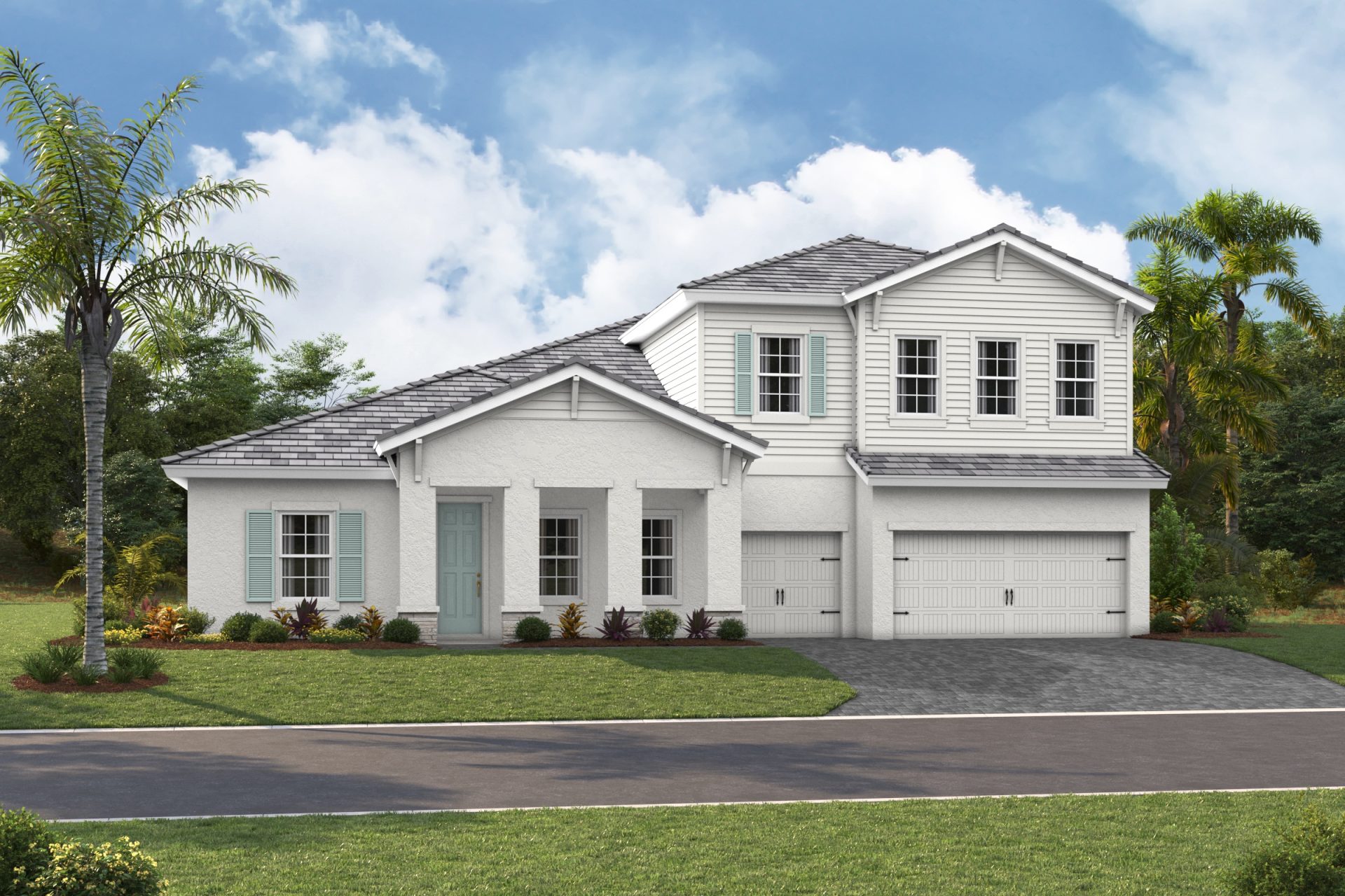 Key West II XT - Coastal B - COA2 Color Scheme - Flat Tile - Paver