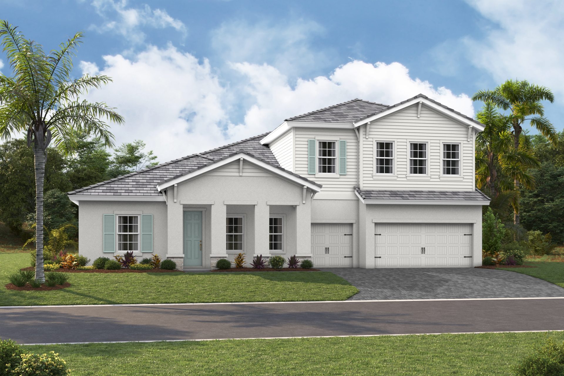 Key West II XT - Coastal E - COA2 Color Scheme - Flat Tile - Paver