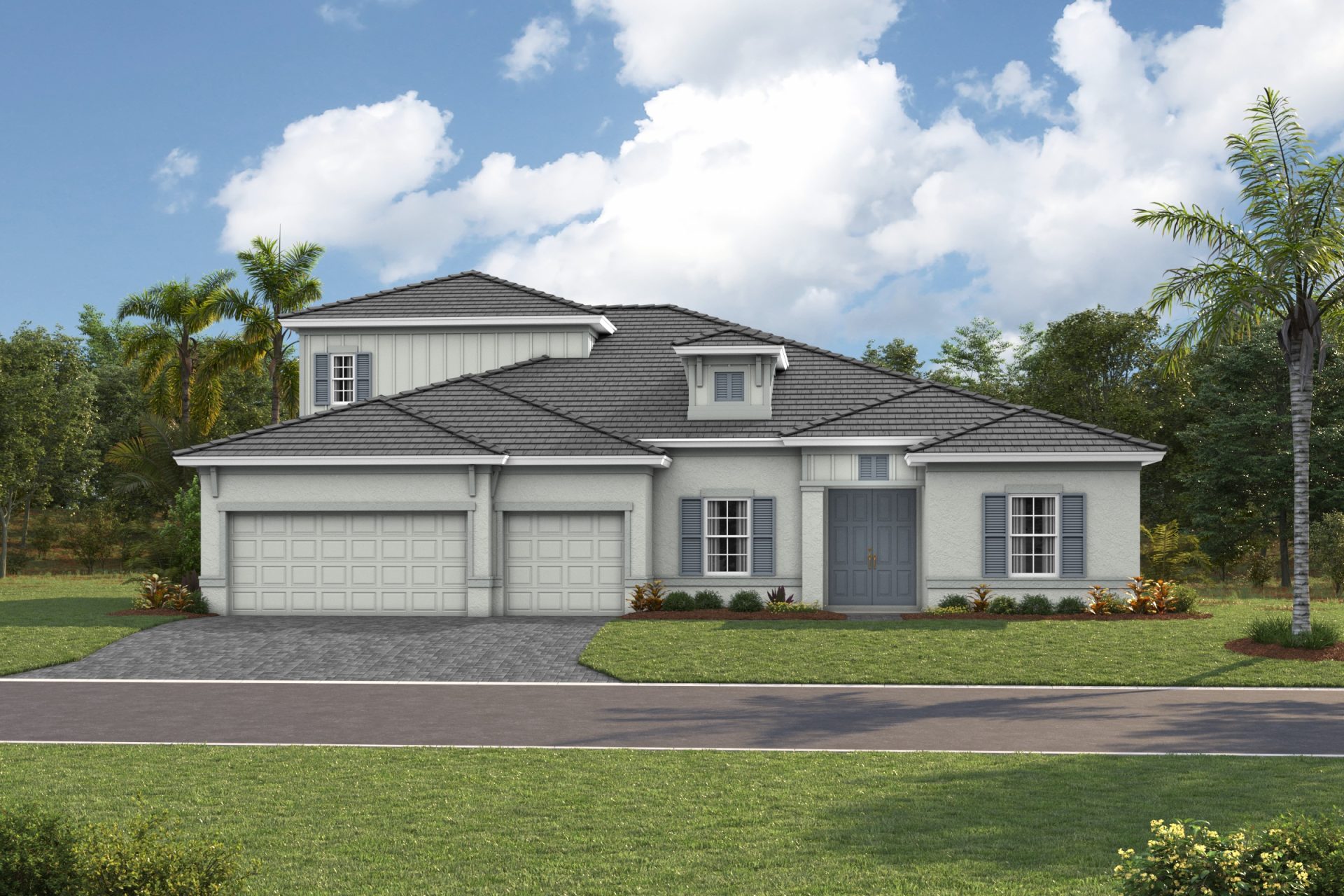 Cedar Key II XT - Coastal A - COA4 Color Scheme - Flat Tile - Paver