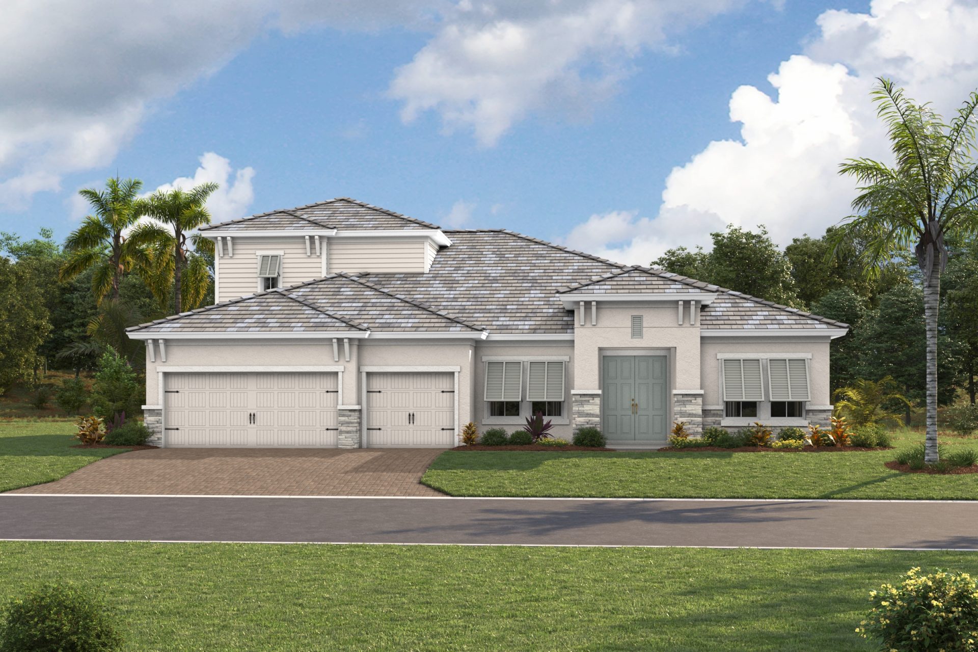 Cedar Key II XT - Coastal C - COA6 Color Scheme - Flat Tile - Paver