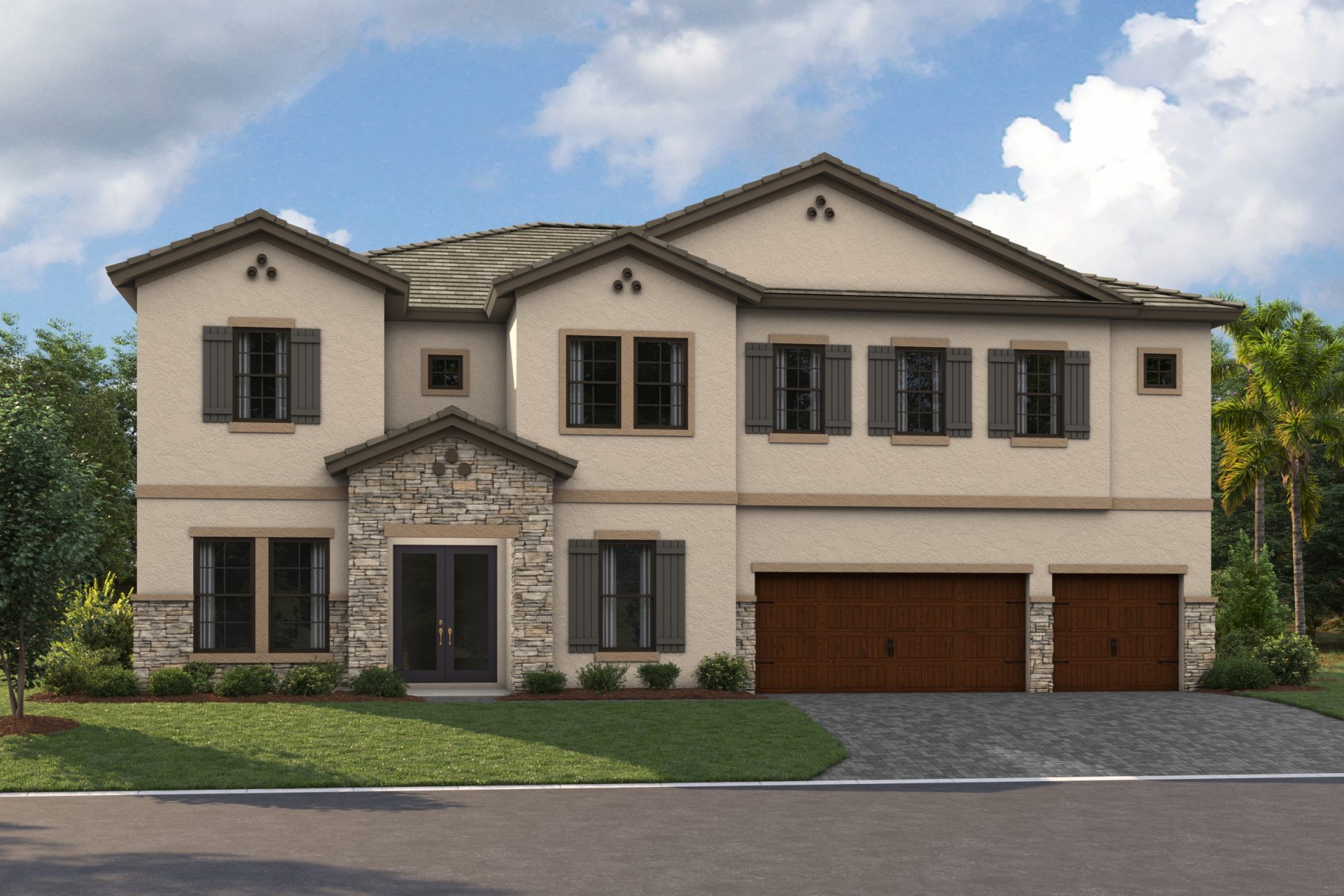 Anclote Key I - Tuscan - Flat Tile -TUS4 Color Scheme