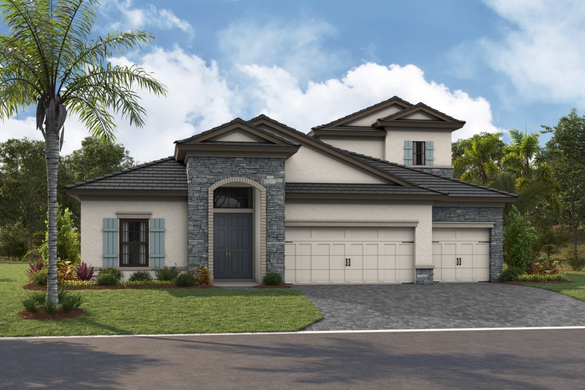 Biscayne II-54-2-European Country-B-EUC6-Flat Tile-Paver